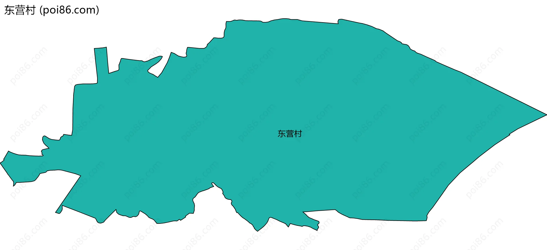 东营村边界地图