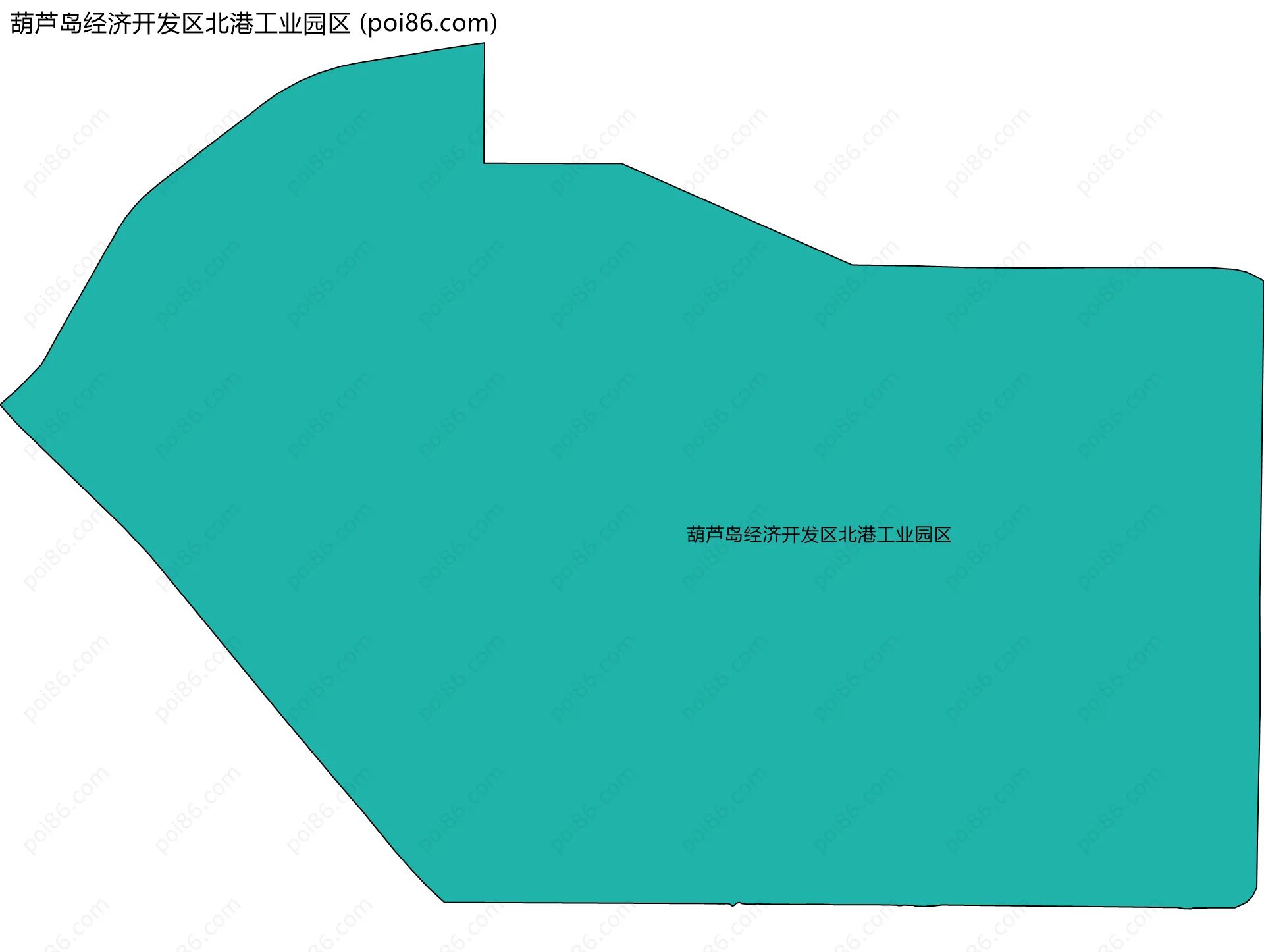 葫芦岛经济开发区北港工业园区边界地图