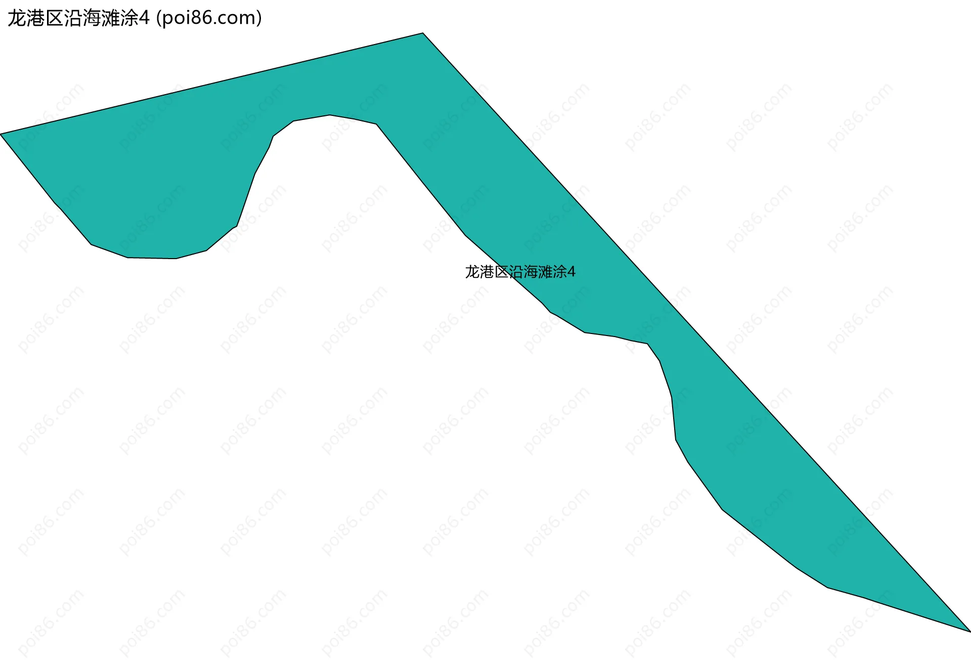 龙港区沿海滩涂4边界地图