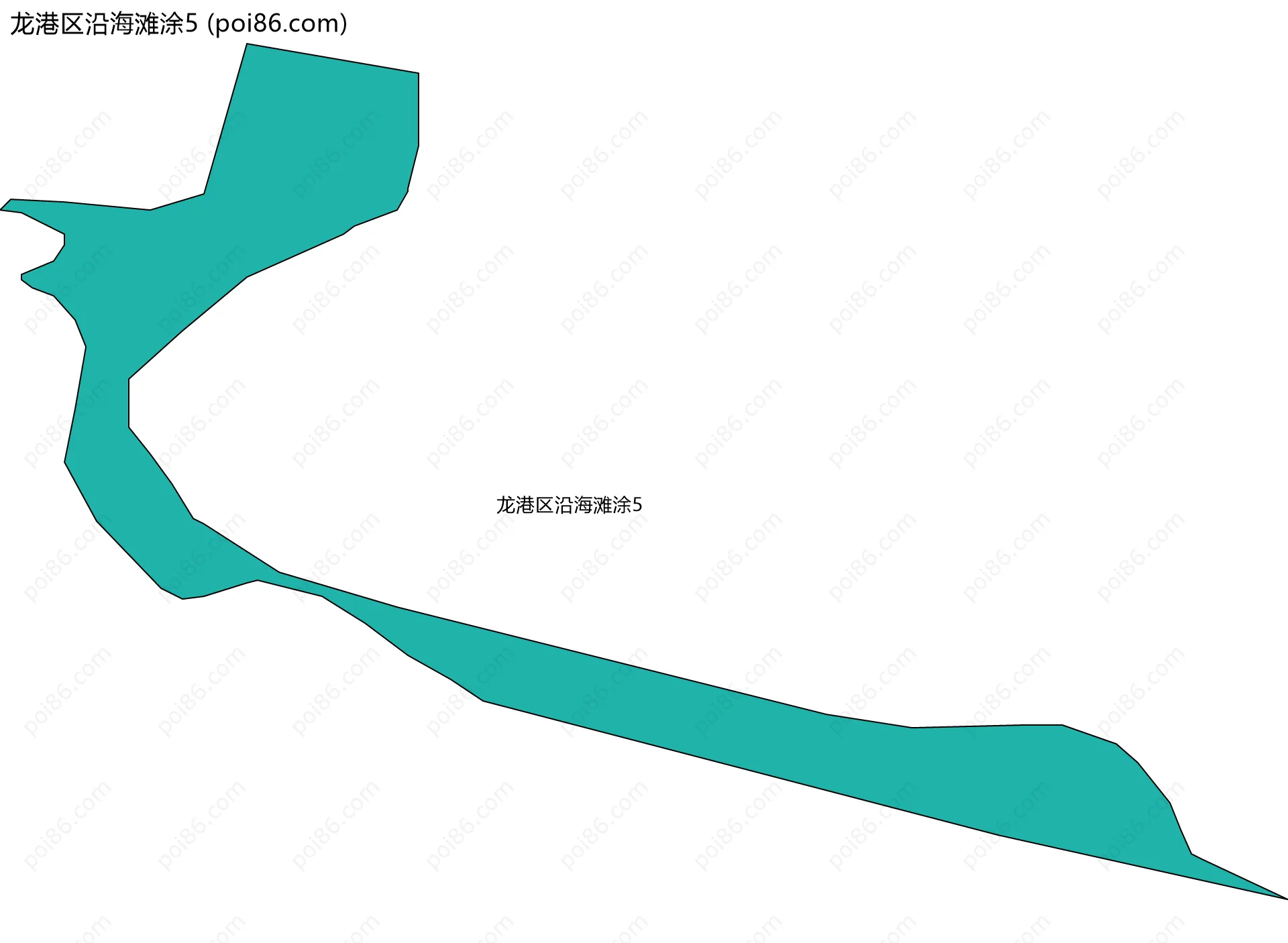 龙港区沿海滩涂5边界地图