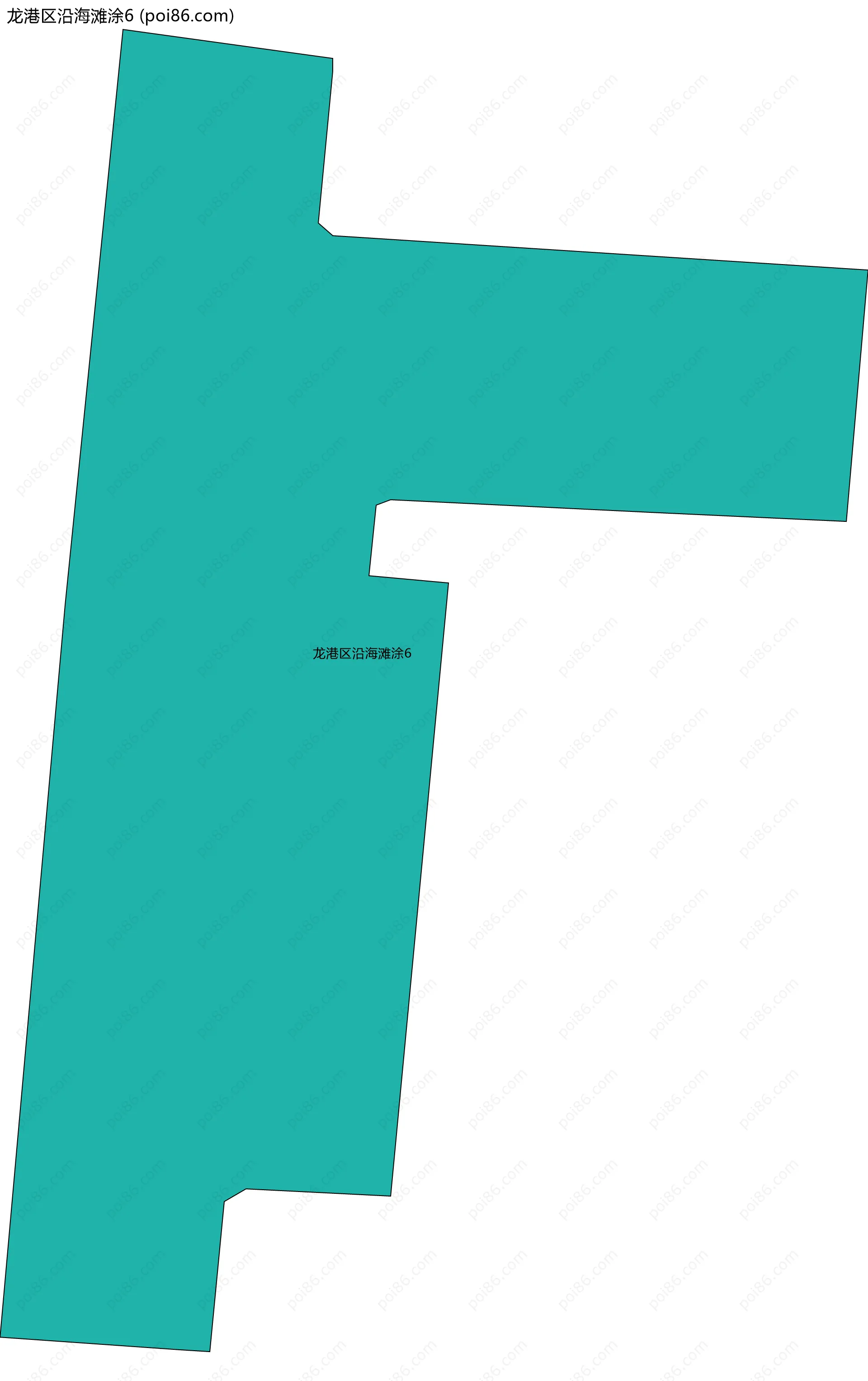 龙港区沿海滩涂6边界地图