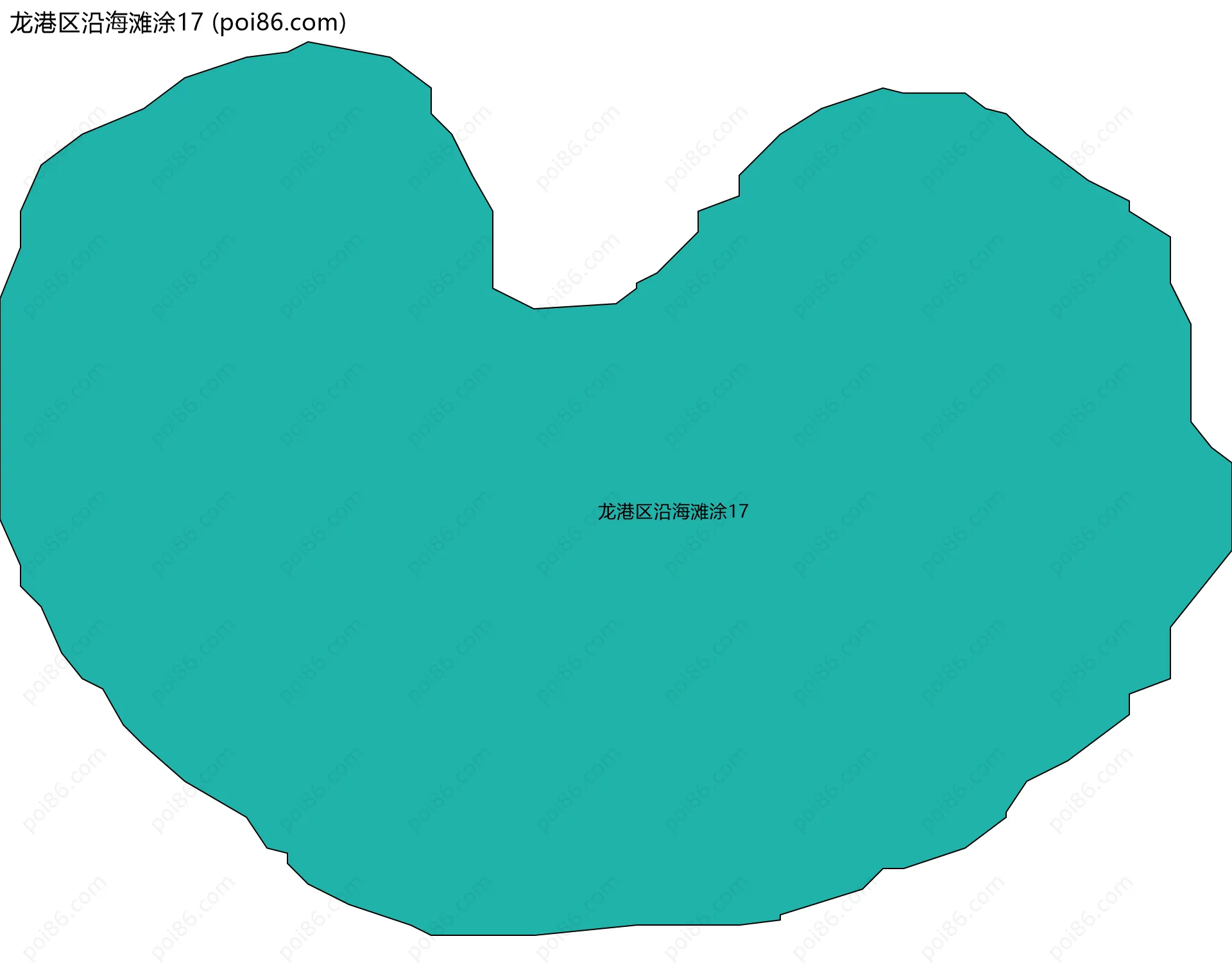 龙港区沿海滩涂17边界地图