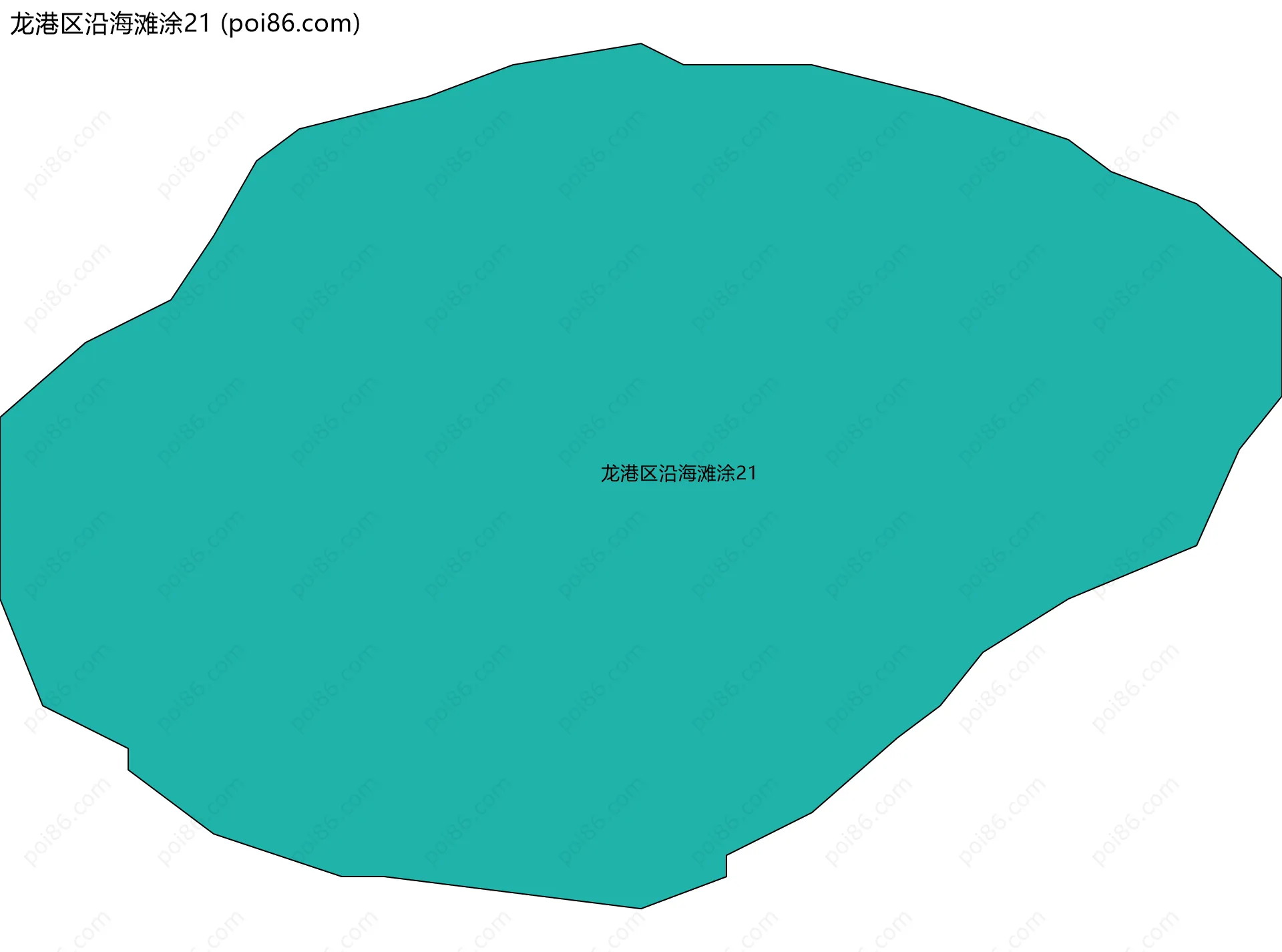 龙港区沿海滩涂21边界地图