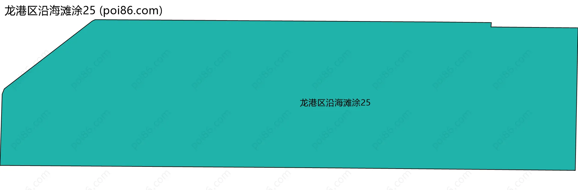 龙港区沿海滩涂25边界地图