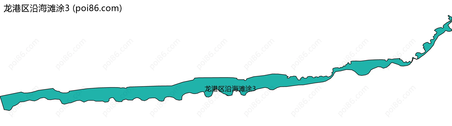 龙港区沿海滩涂3边界地图