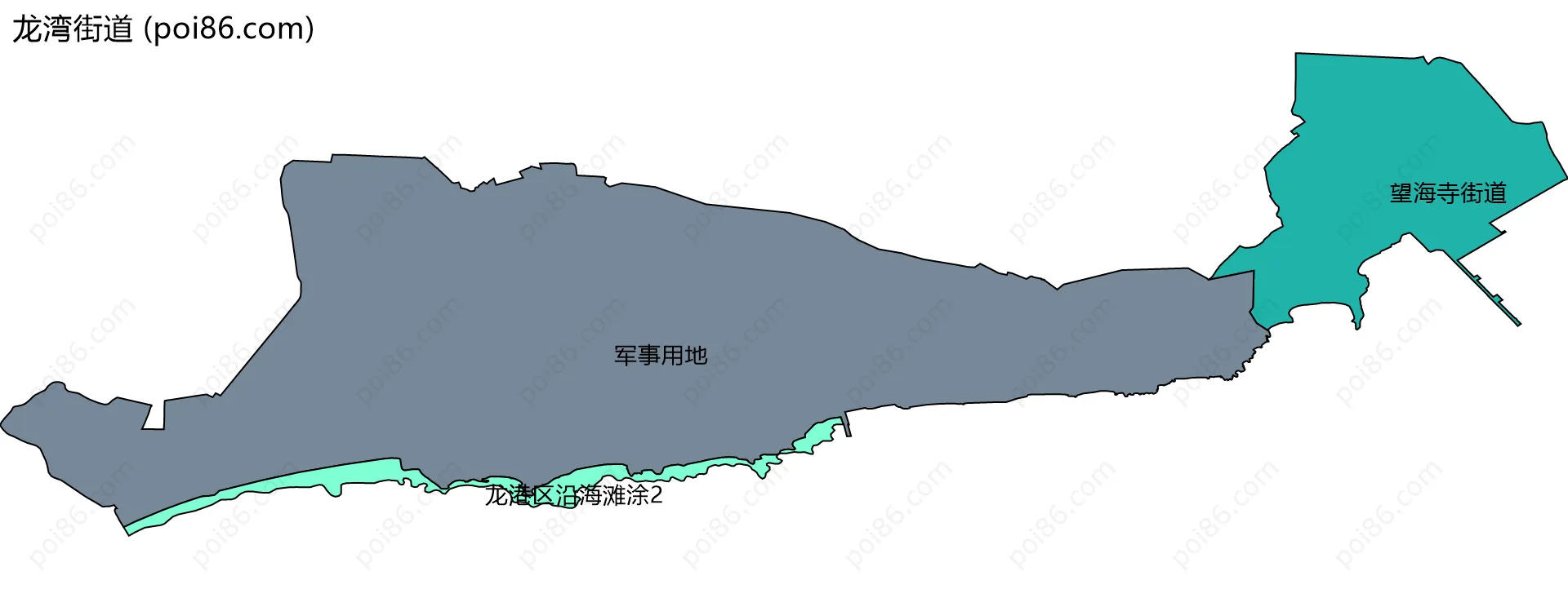 龙湾街道边界地图(五级行政区划)
