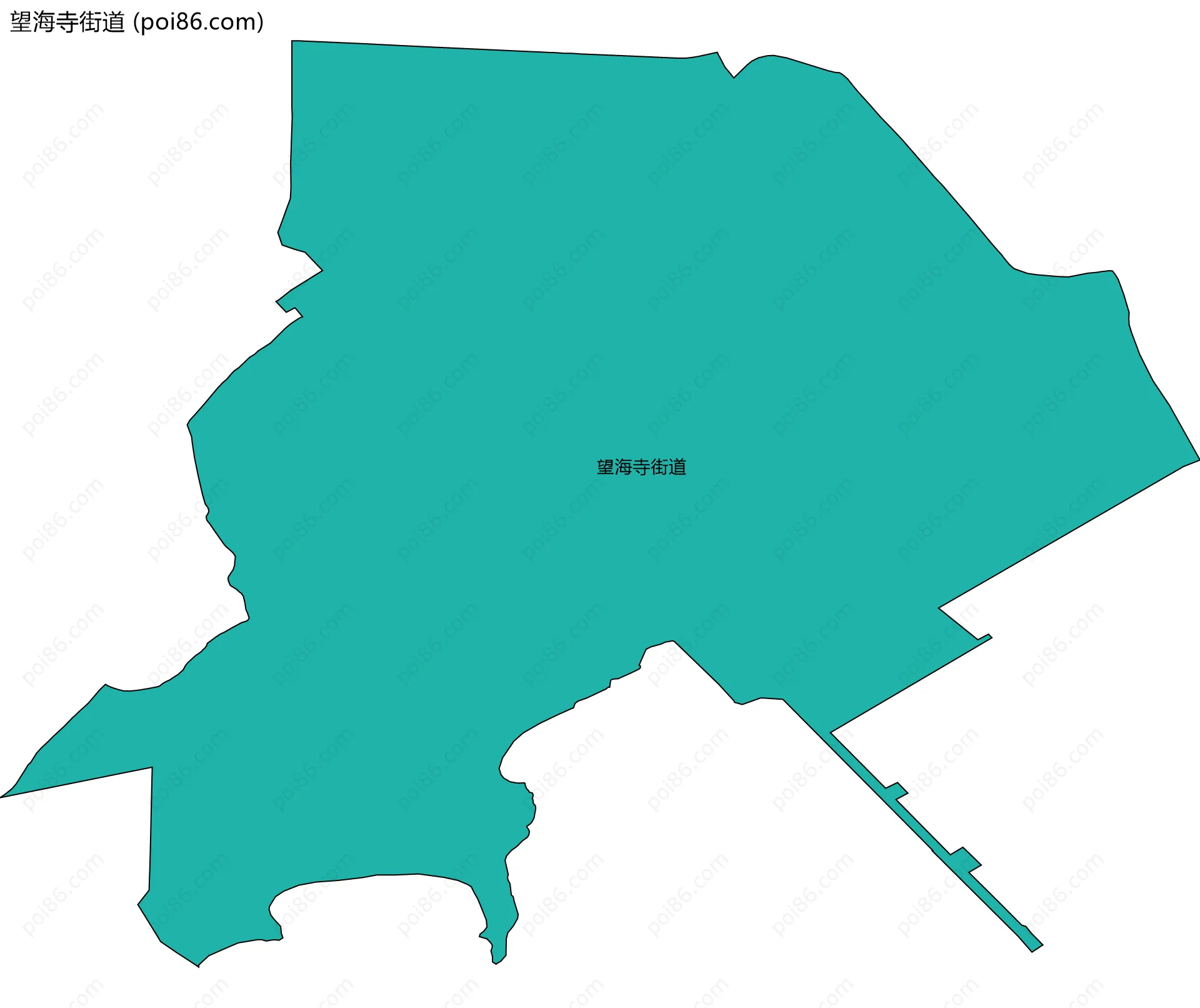 望海寺街道边界地图