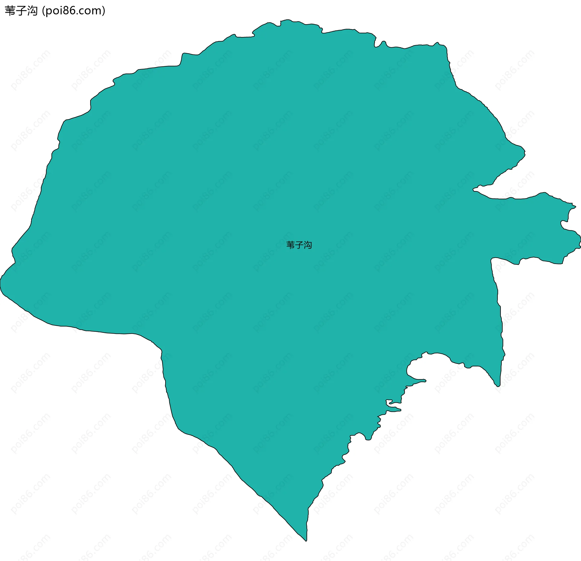 苇子沟边界地图