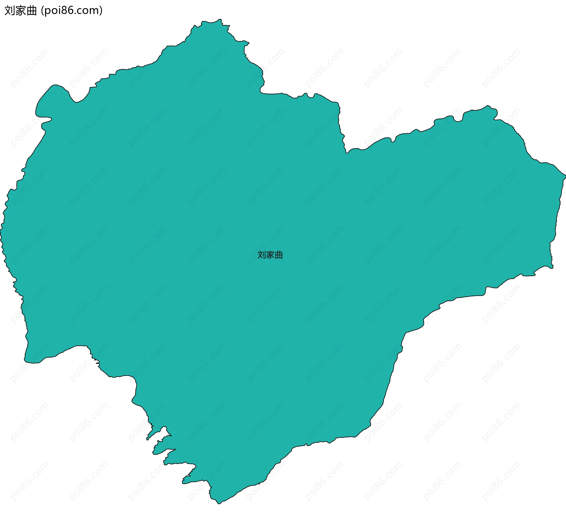 刘家曲边界地图