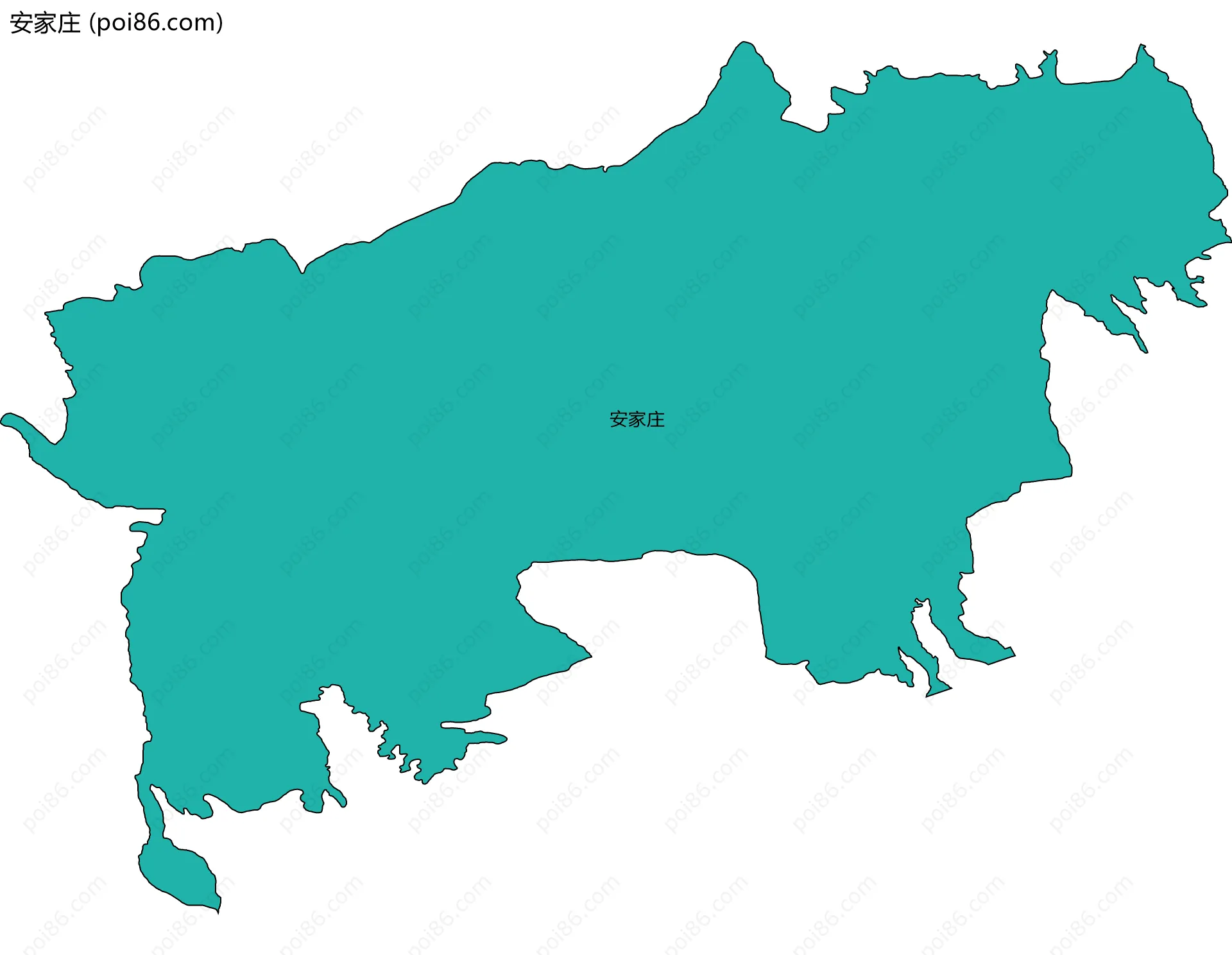 安家庄边界地图