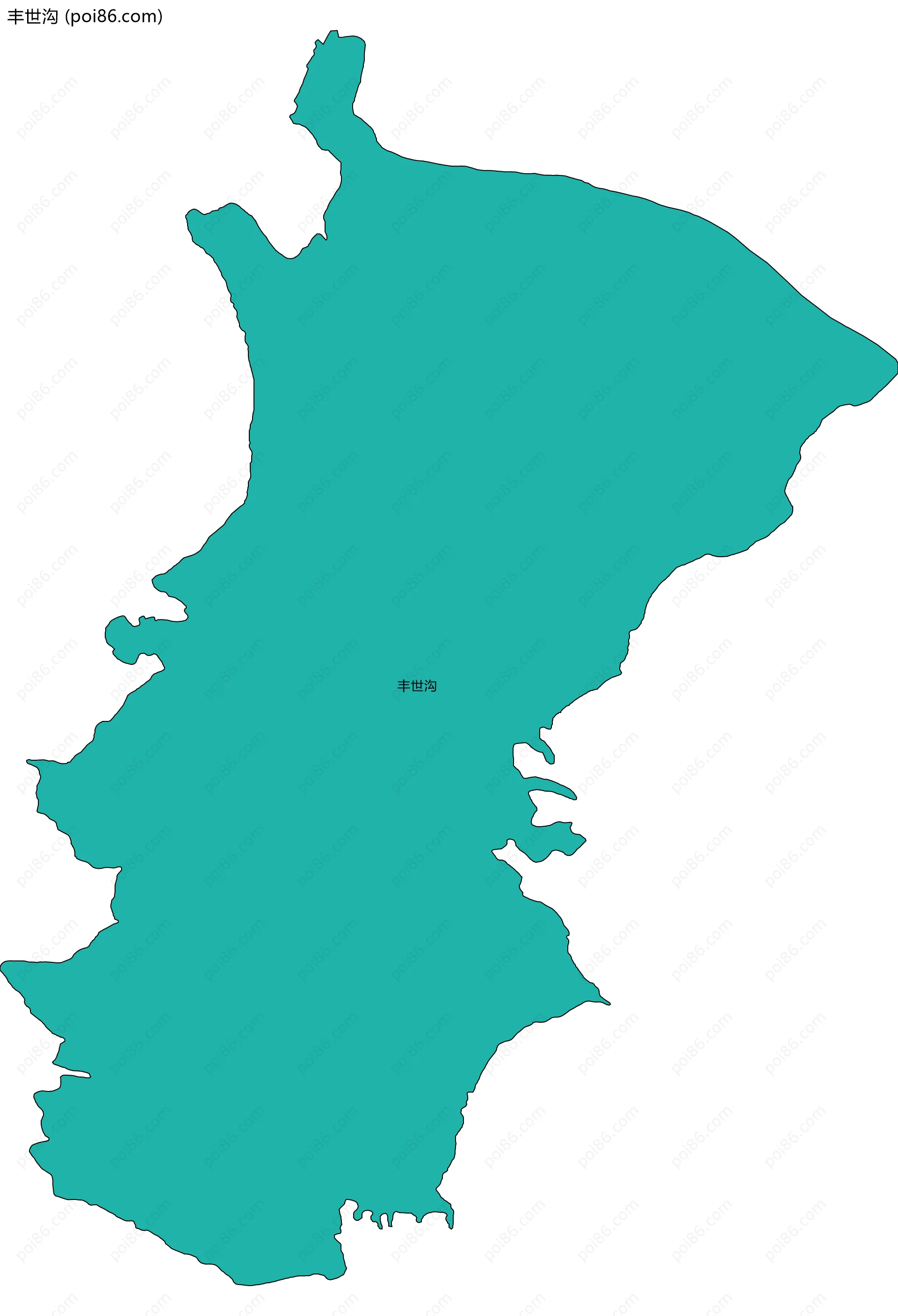 丰世沟边界地图