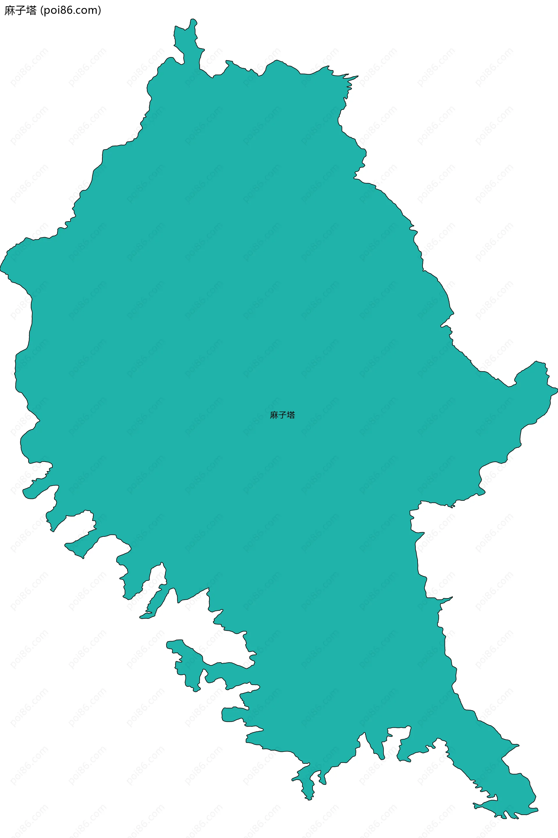 麻子塔边界地图