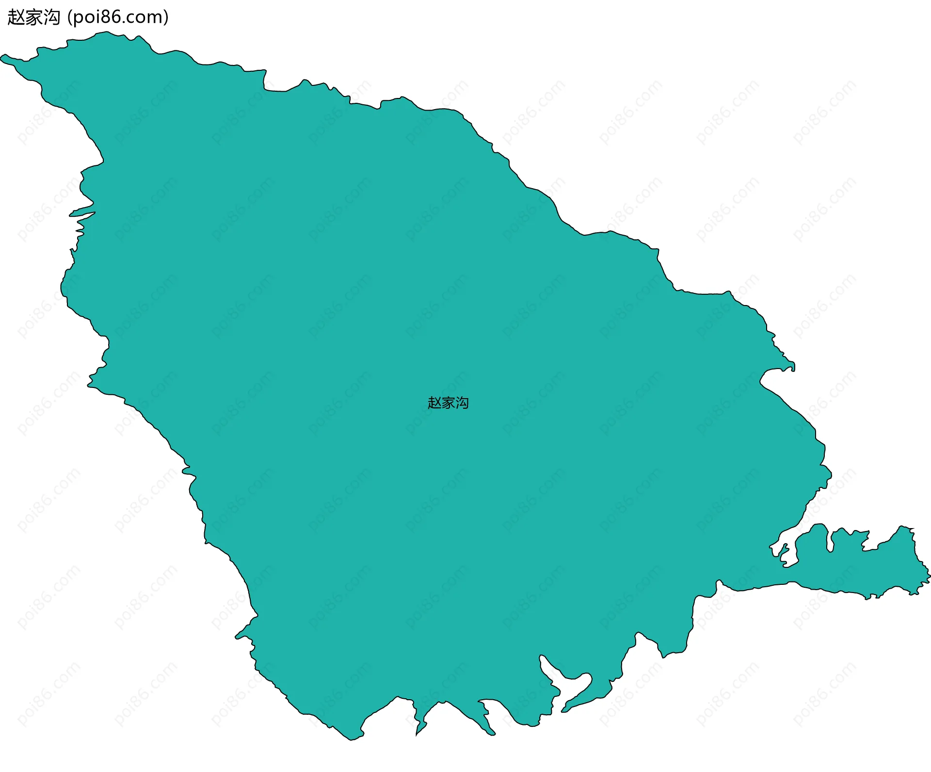 赵家沟边界地图