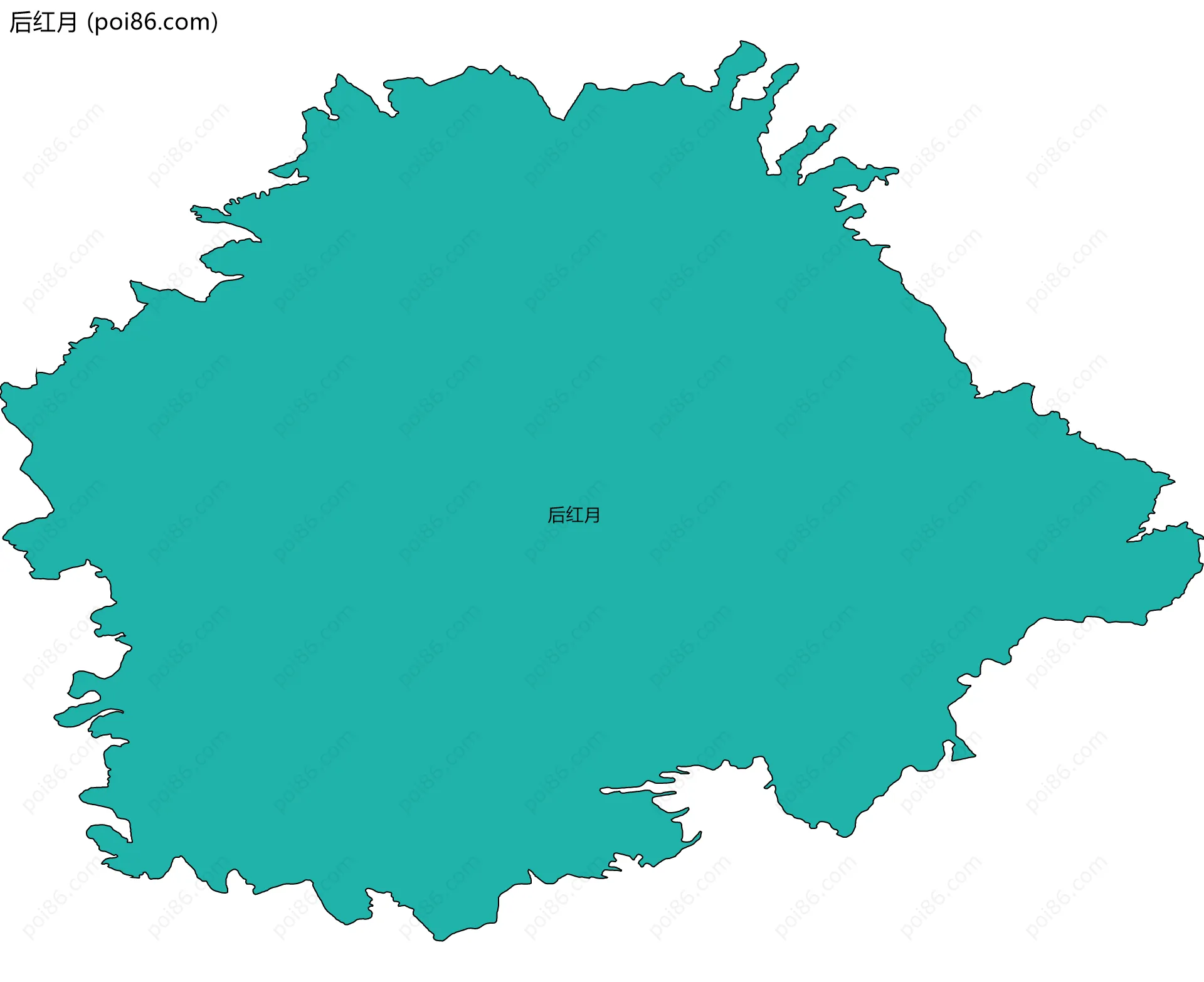 后红月边界地图