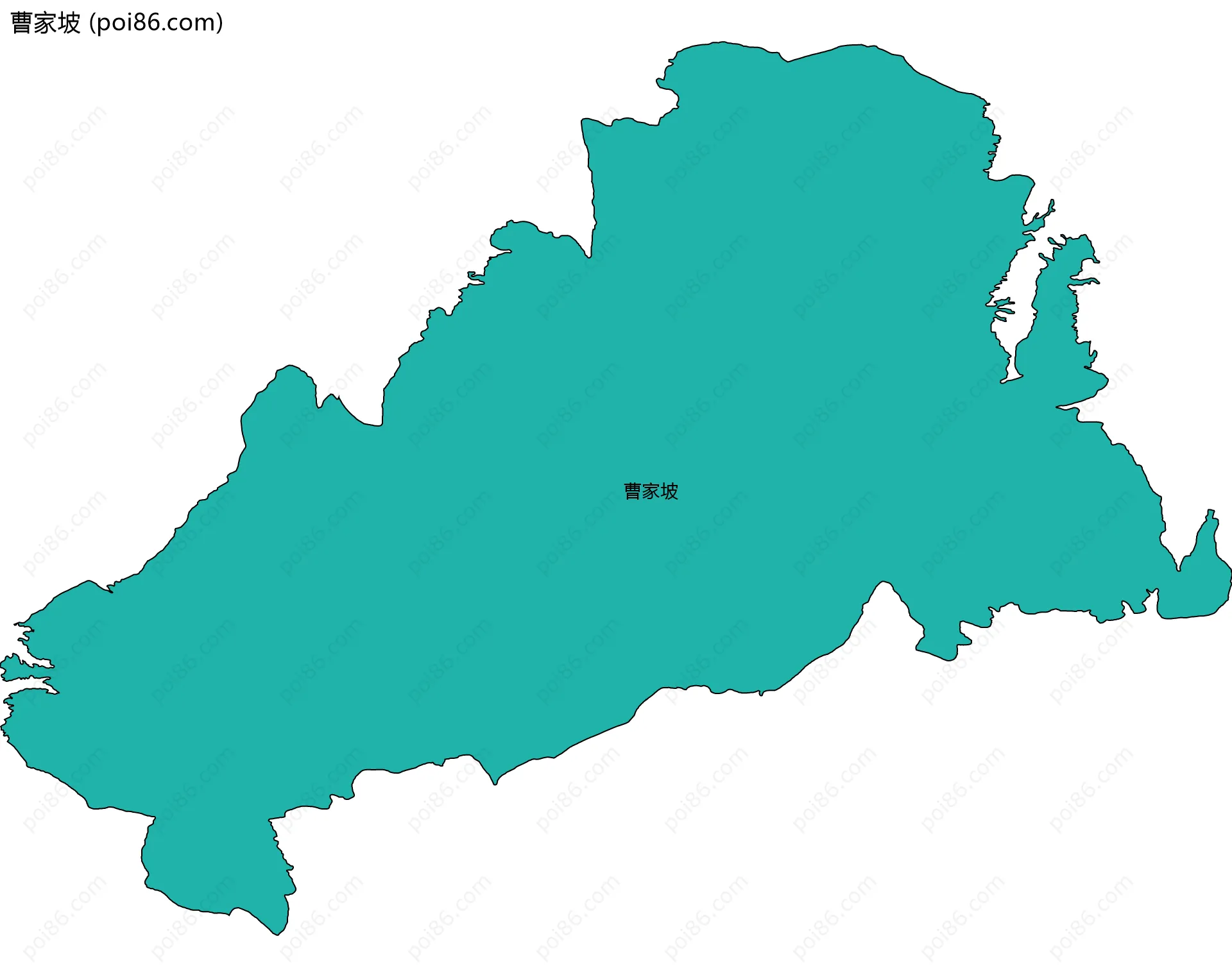 曹家坡边界地图