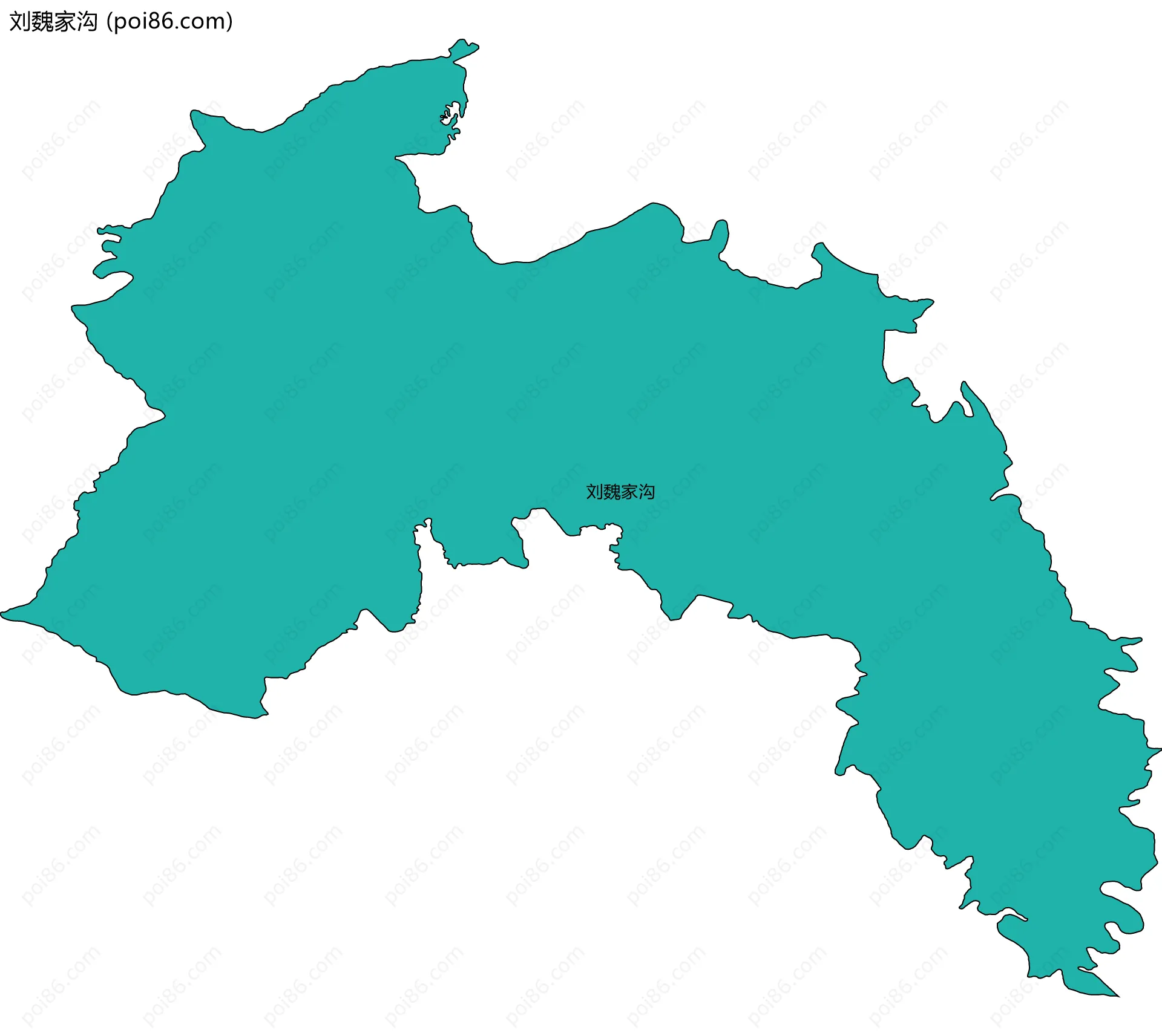 刘魏家沟边界地图