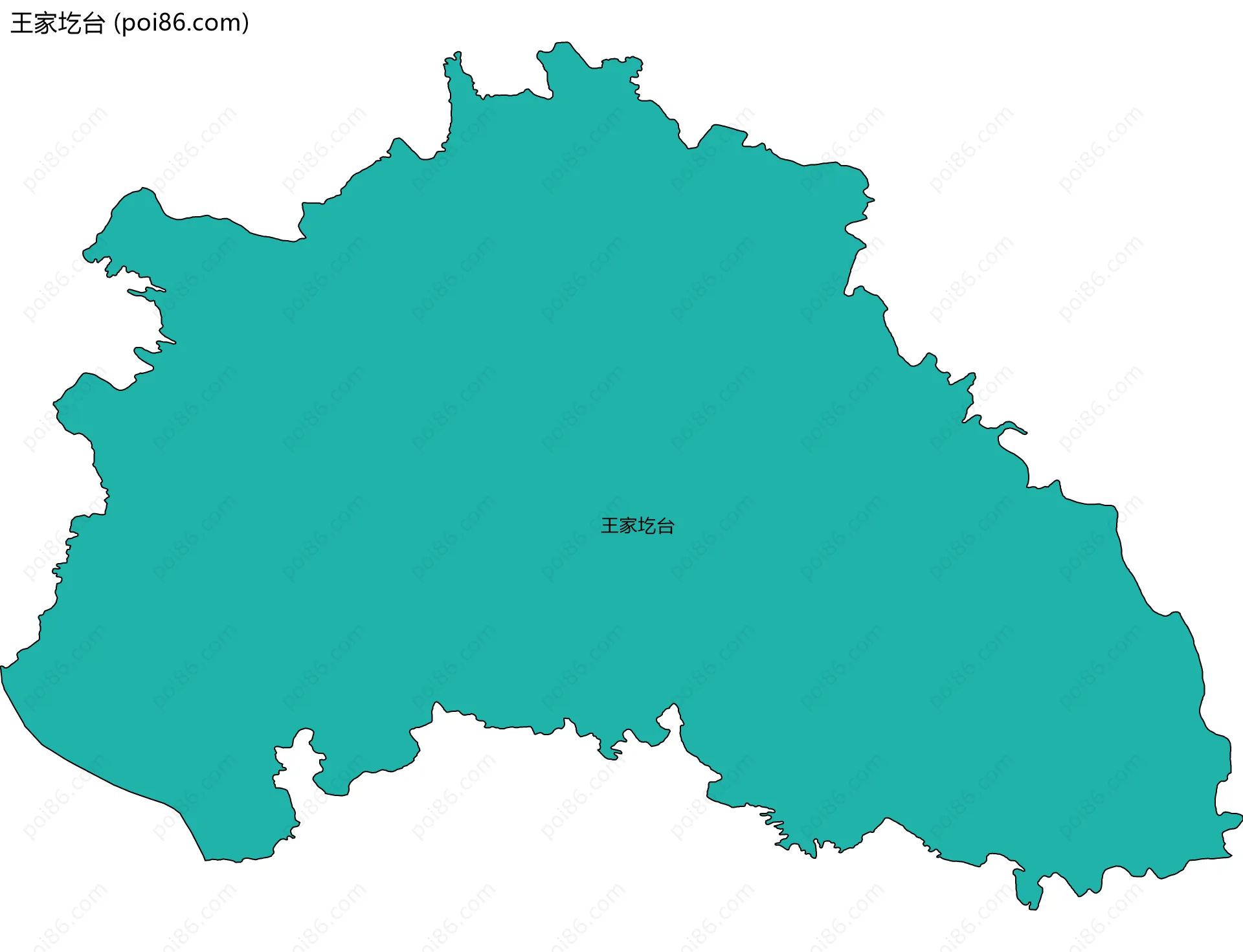 王家圪台边界地图