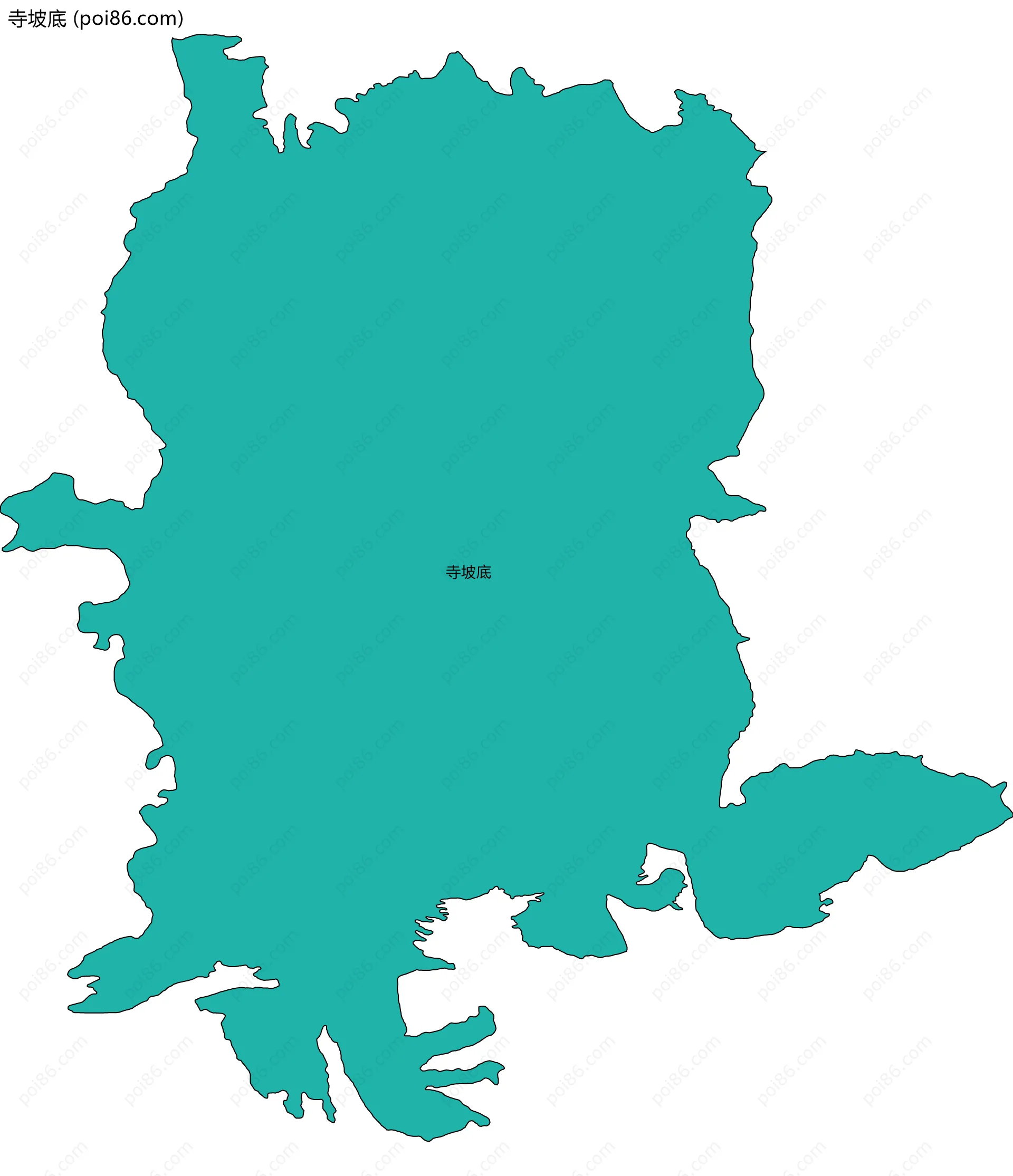 寺坡底边界地图