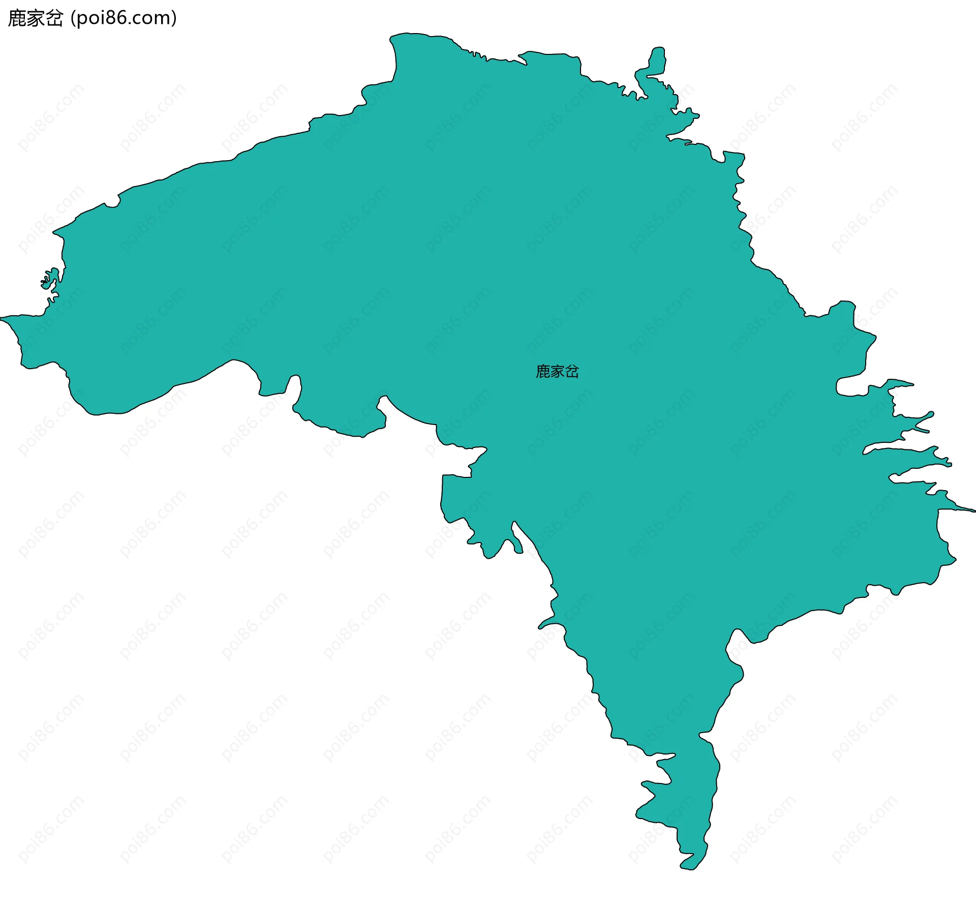 鹿家岔边界地图