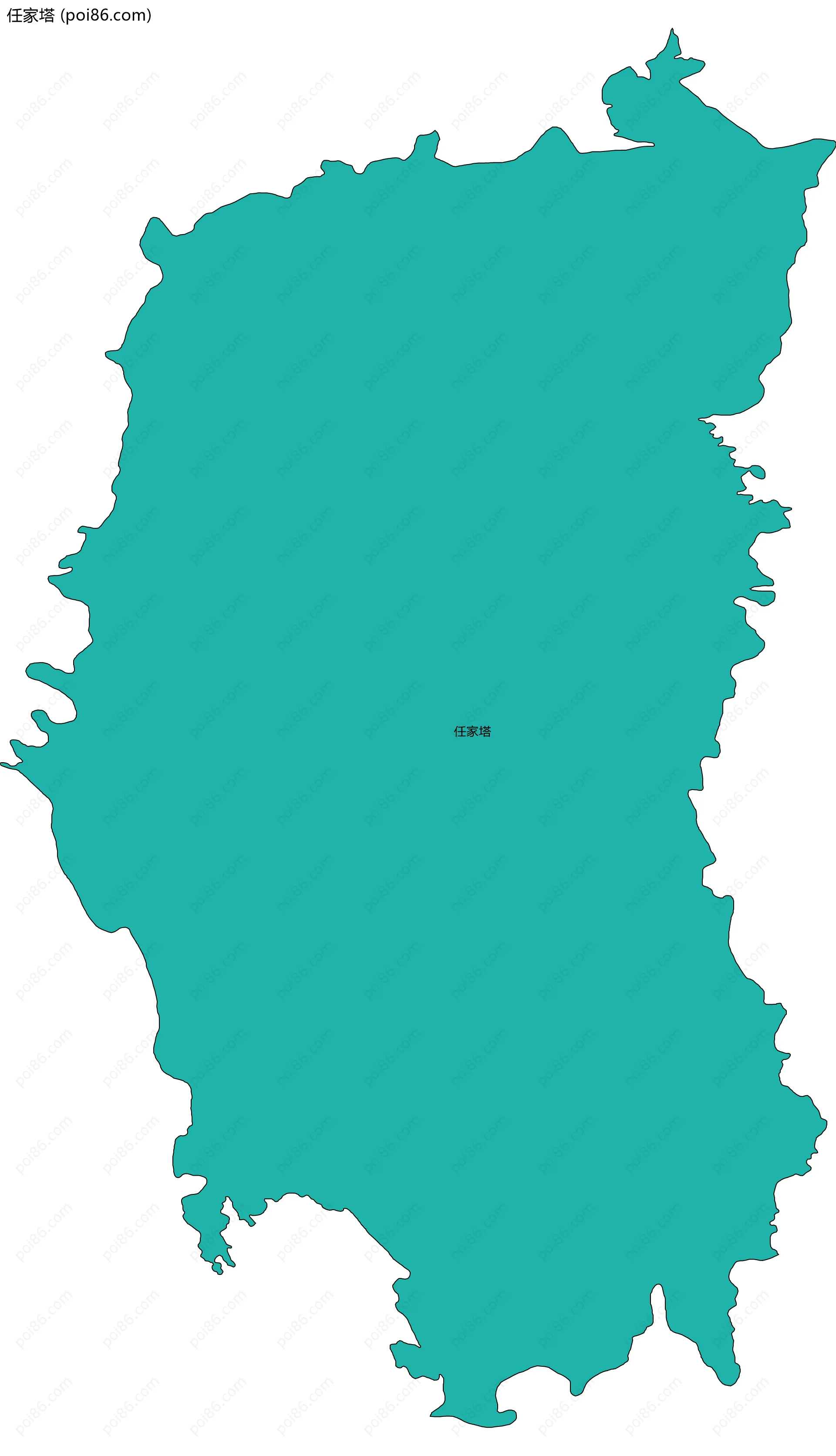 任家塔边界地图