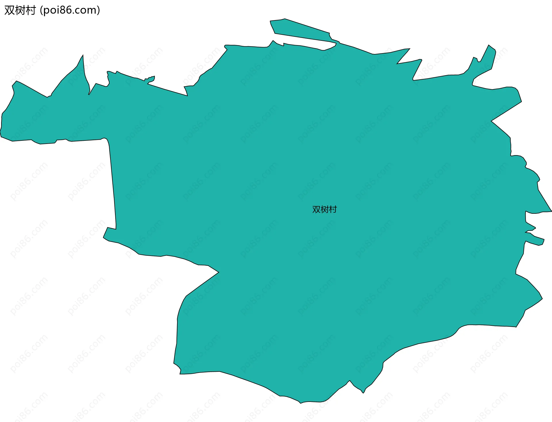 双树村边界地图