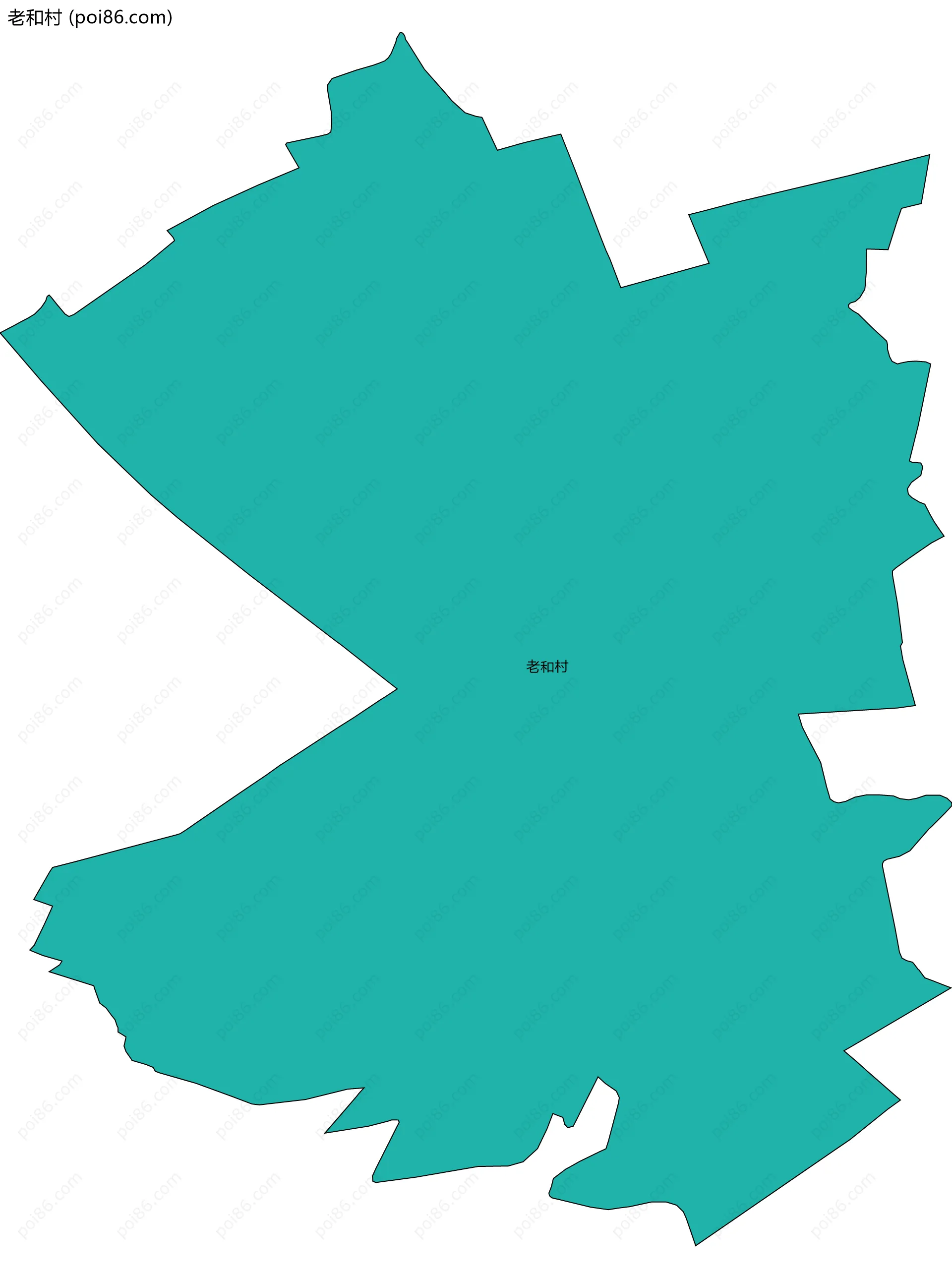 老和村边界地图