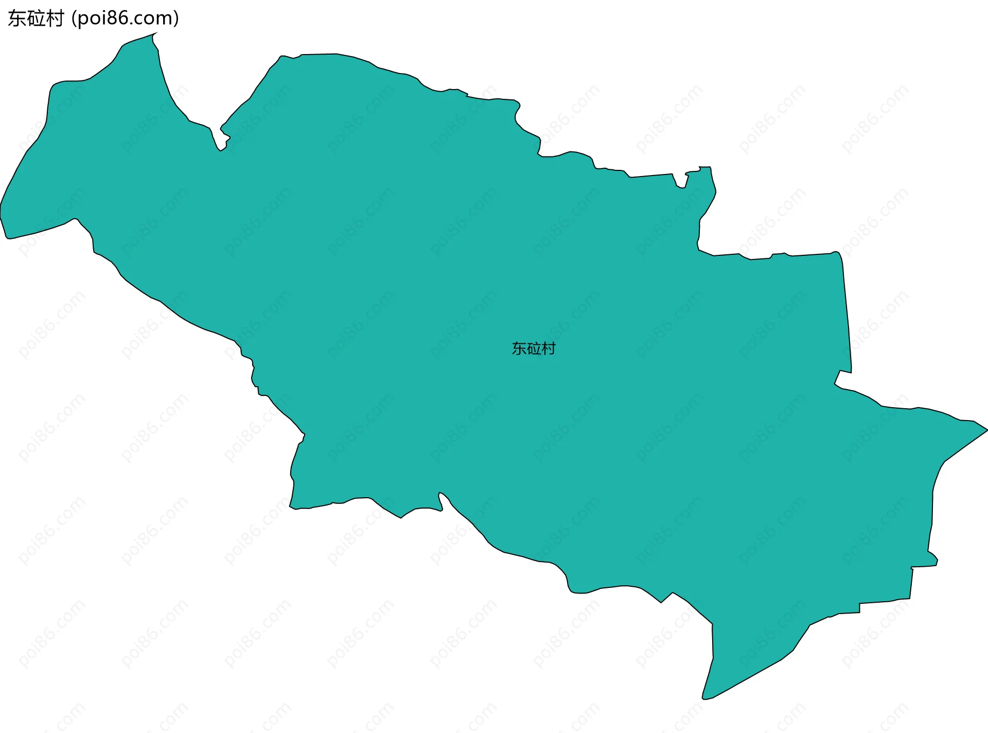 东砬村边界地图