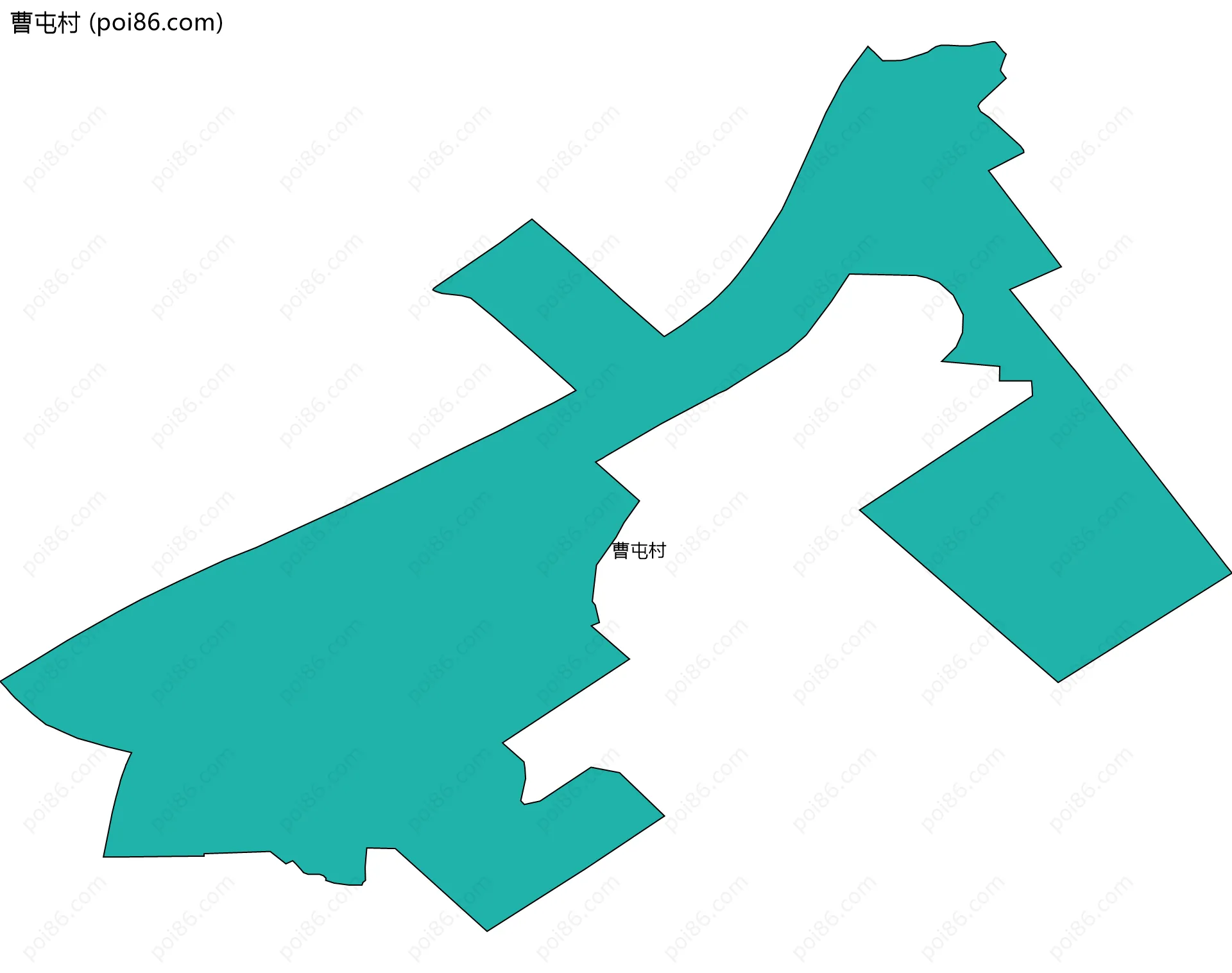 曹屯村边界地图