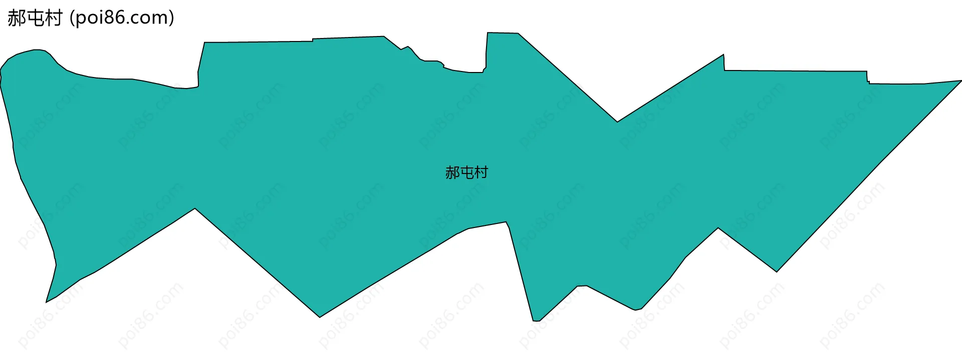 郝屯村边界地图