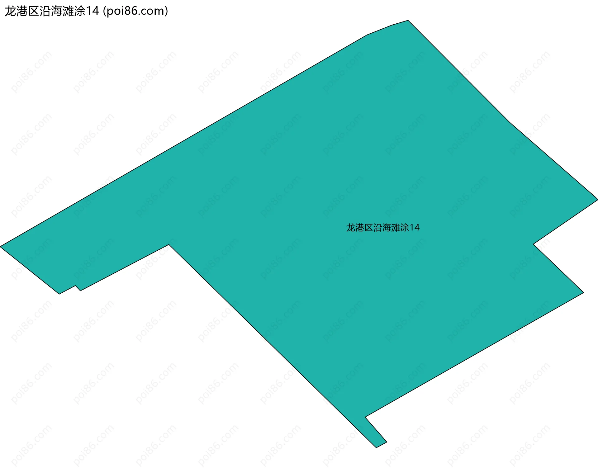 龙港区沿海滩涂14边界地图
