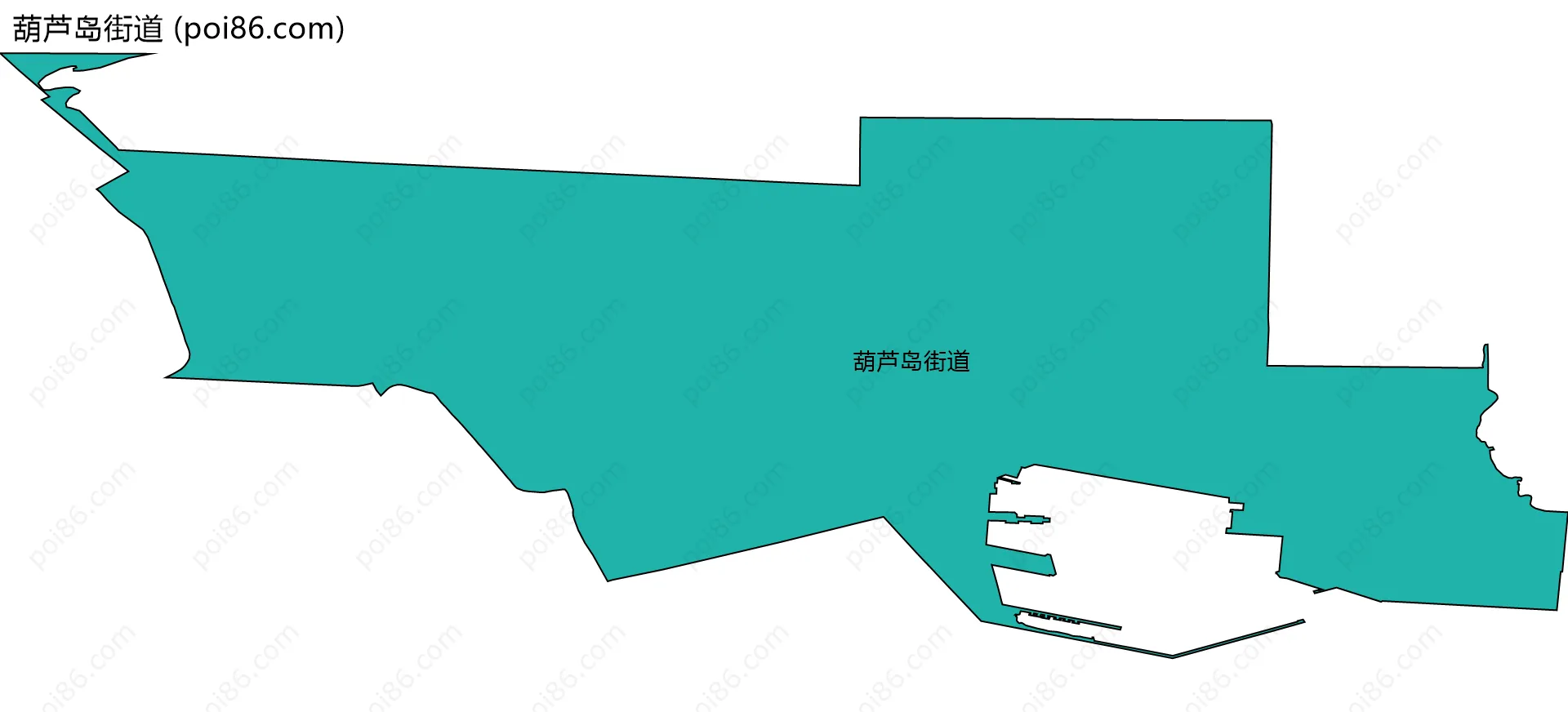 葫芦岛街道边界地图