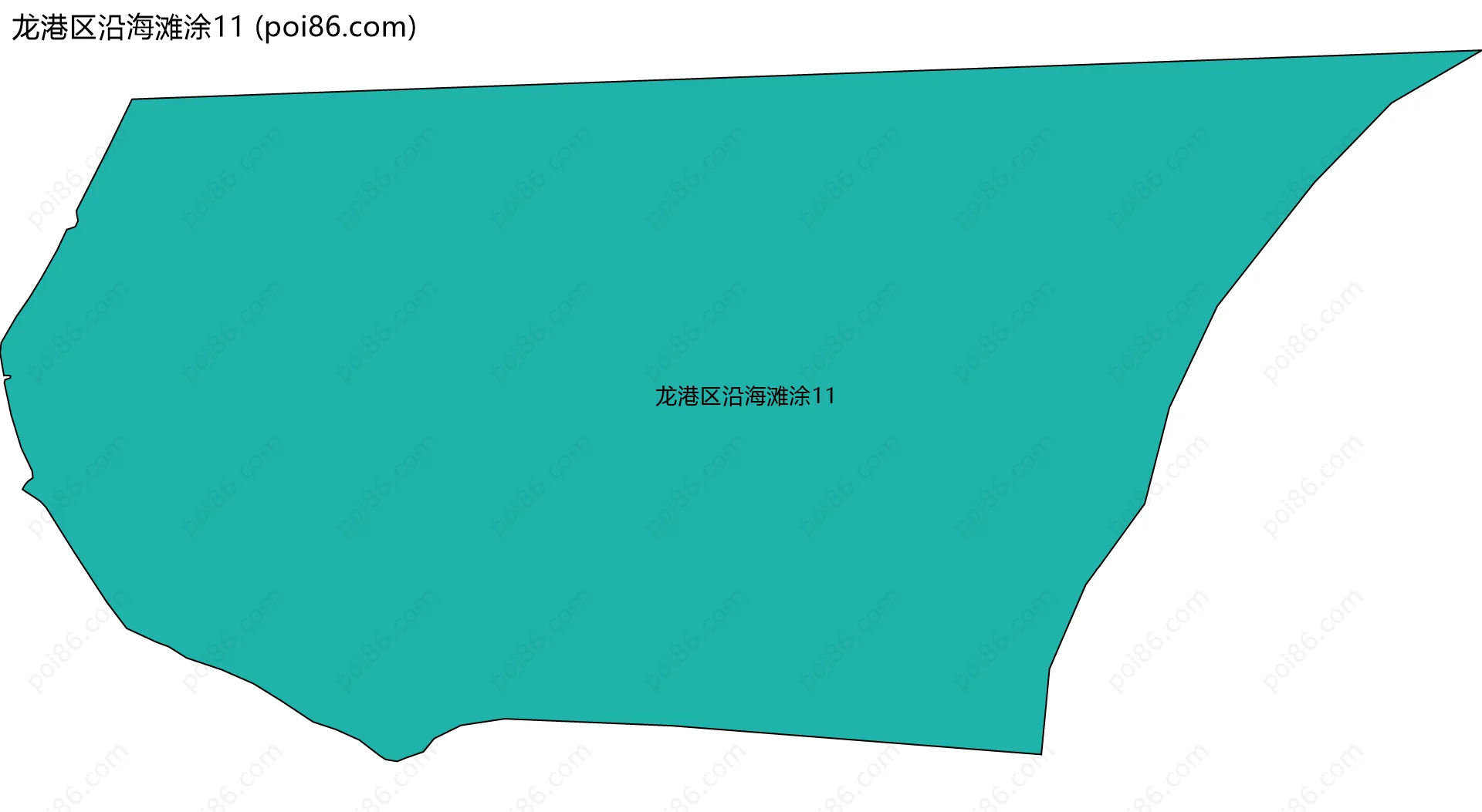 龙港区沿海滩涂11边界地图