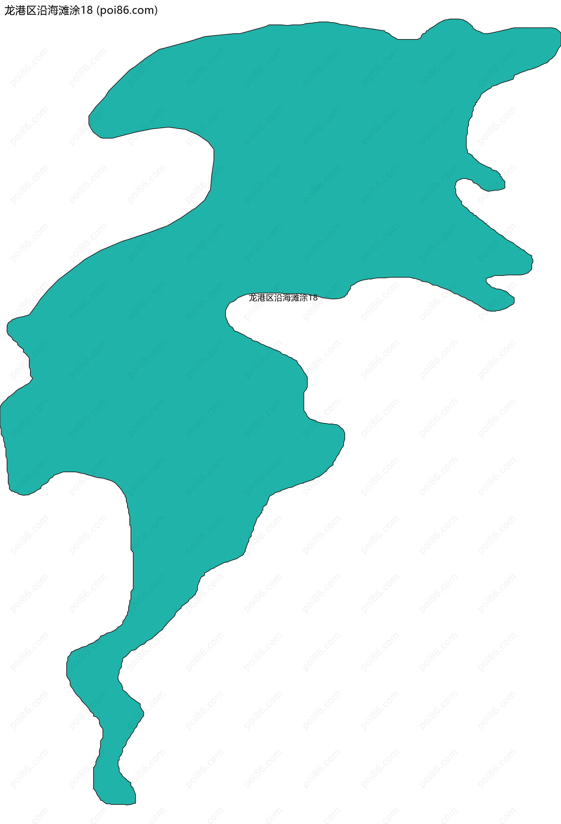 龙港区沿海滩涂18边界地图