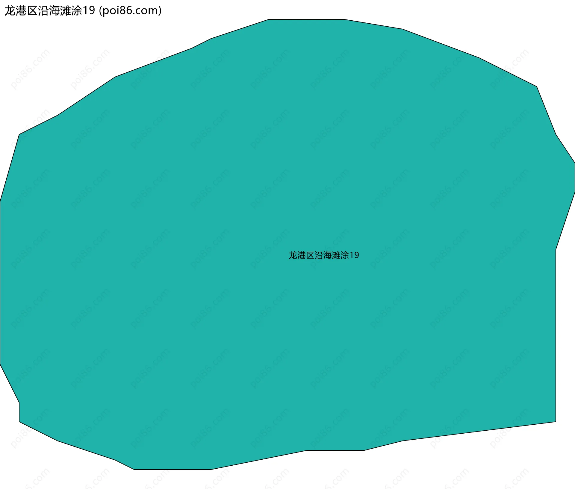 龙港区沿海滩涂19边界地图