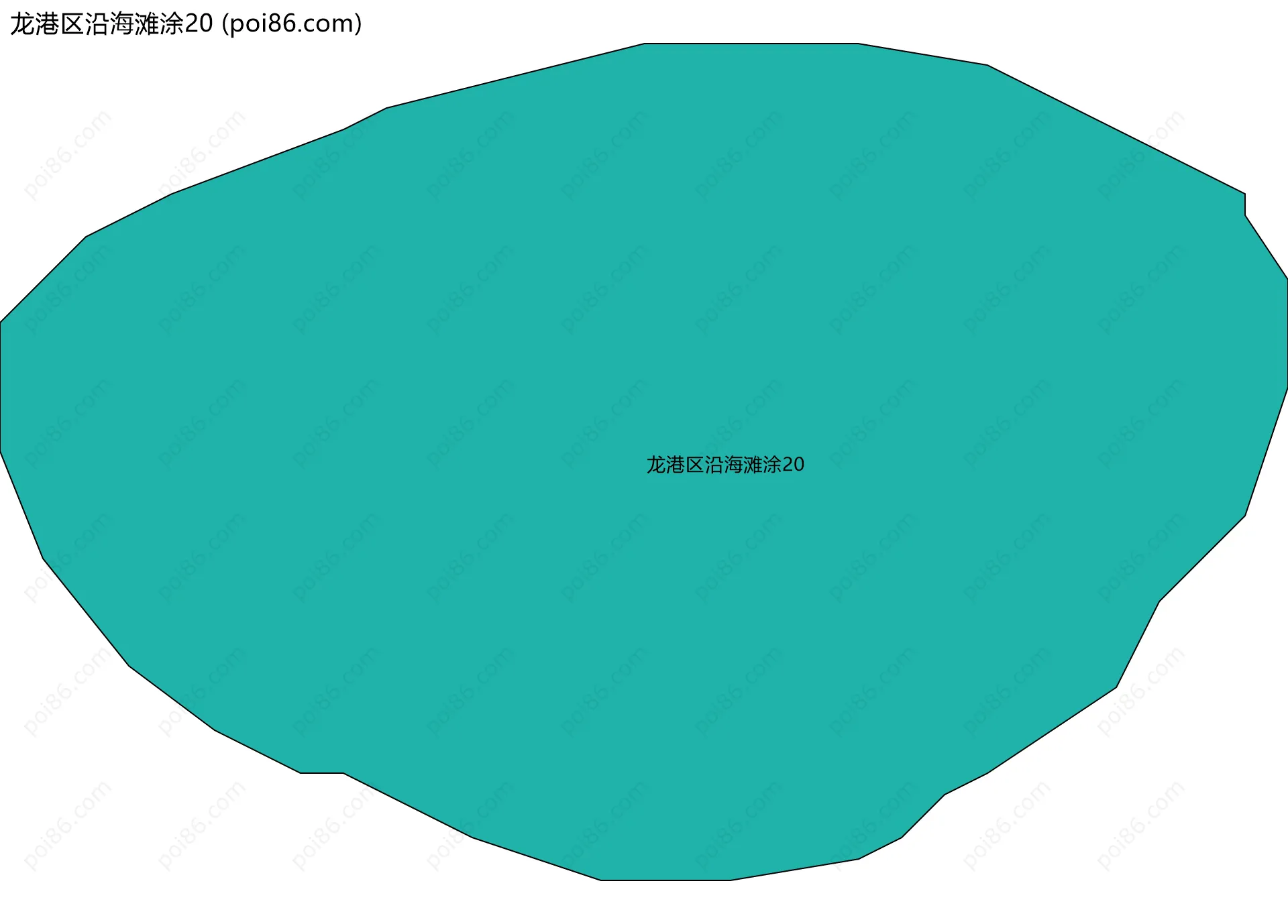 龙港区沿海滩涂20边界地图