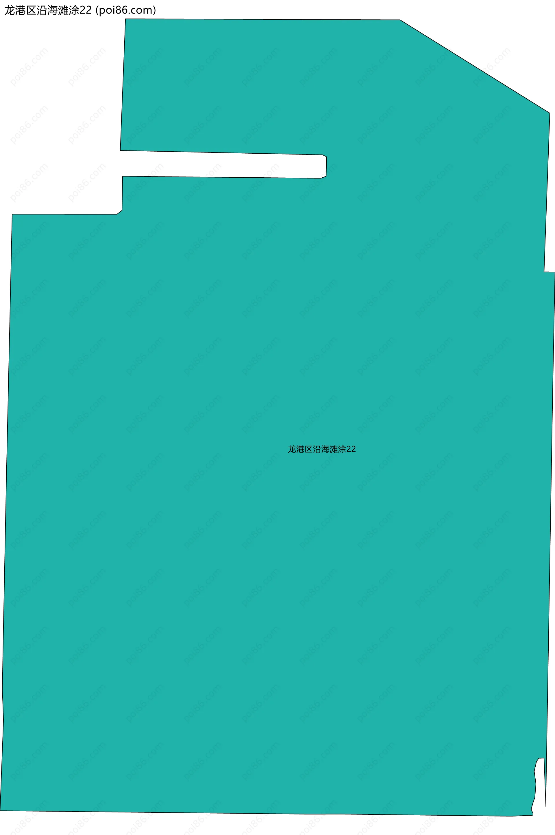 龙港区沿海滩涂22边界地图