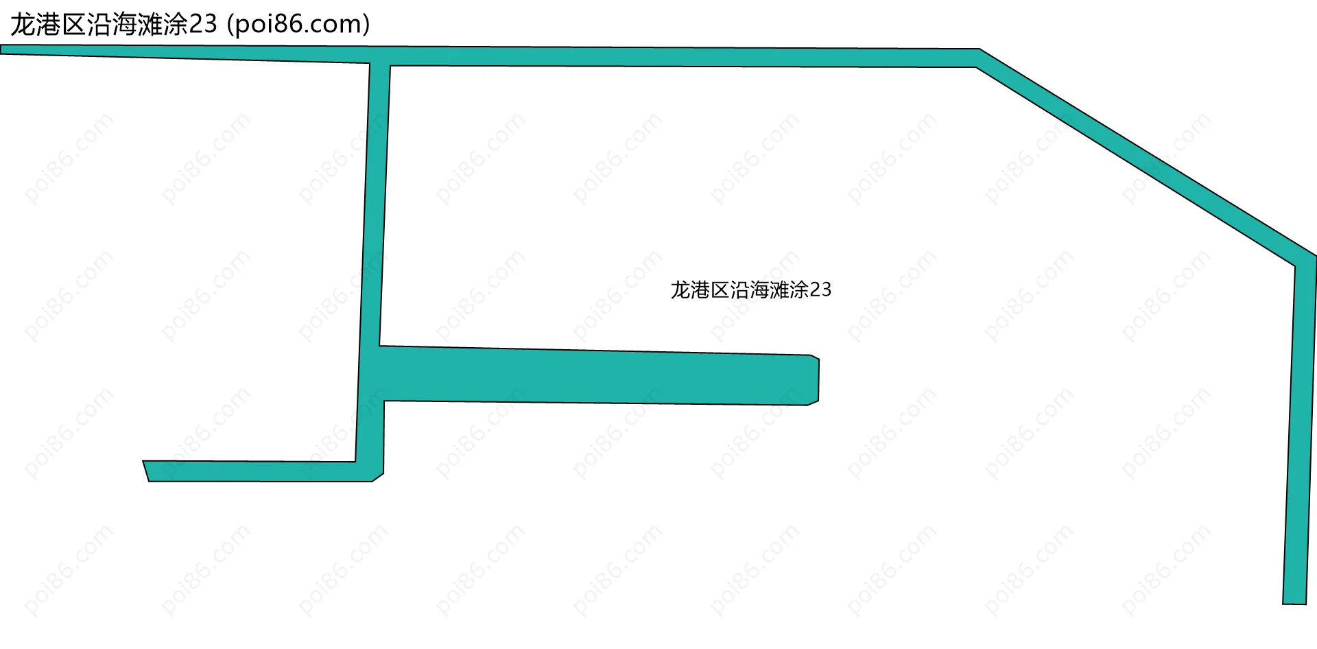 龙港区沿海滩涂23边界地图