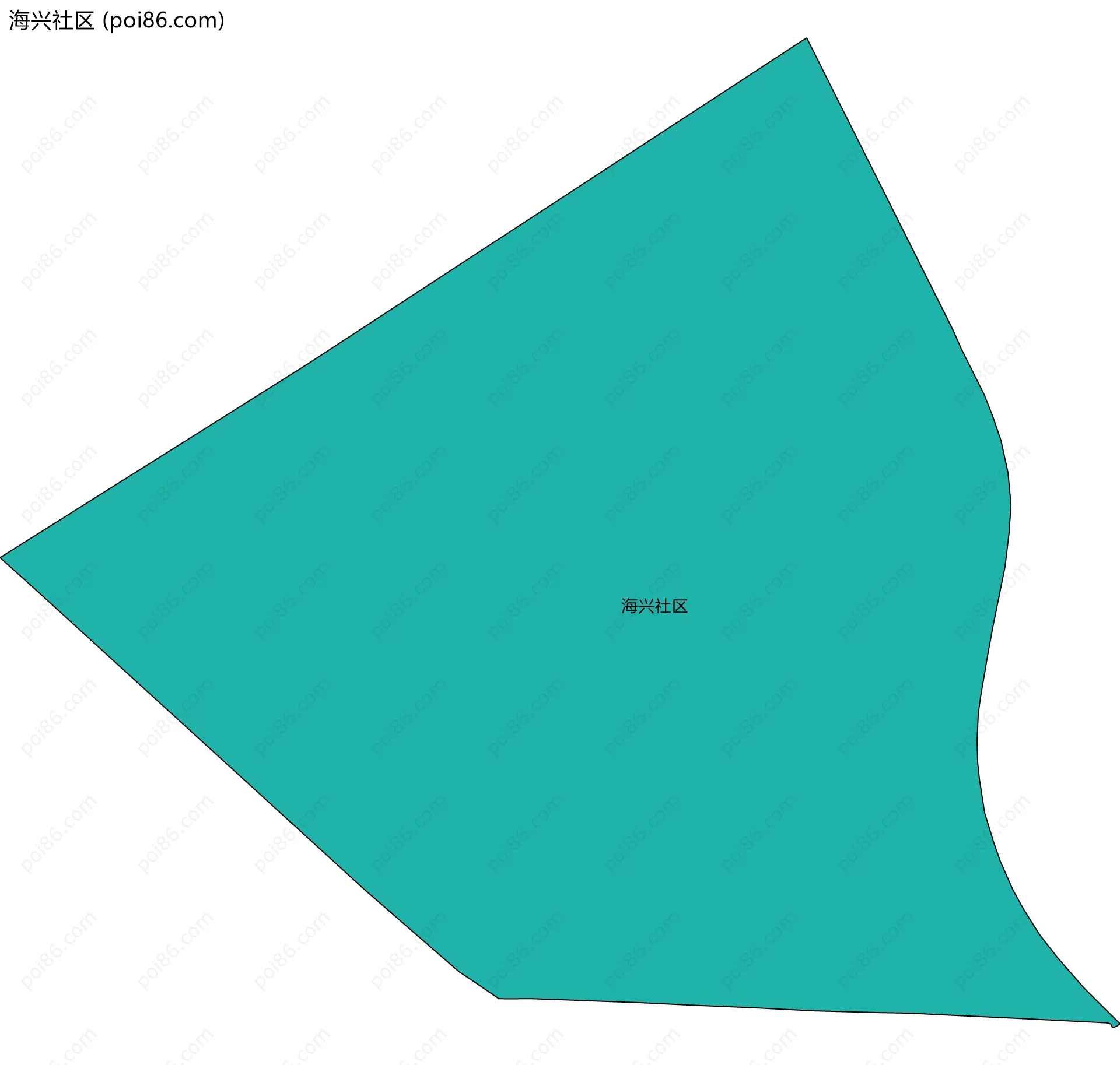 海兴社区边界地图