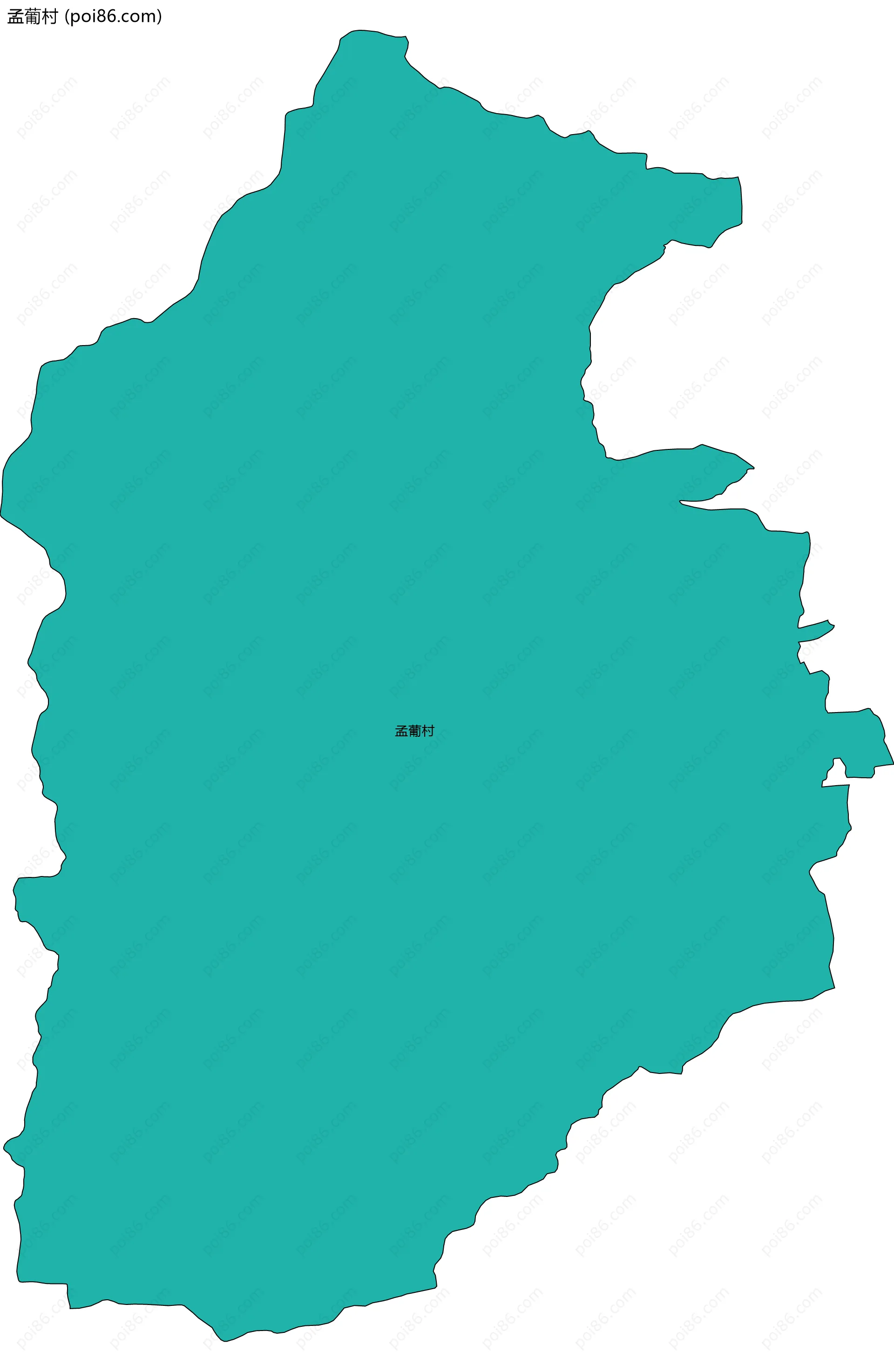 孟葡村边界地图