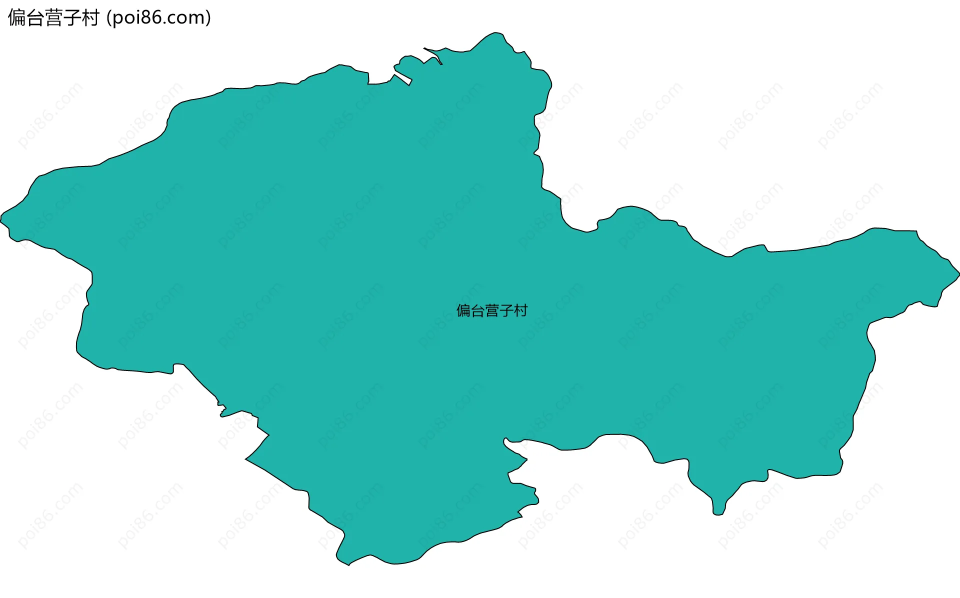 偏台营子村边界地图