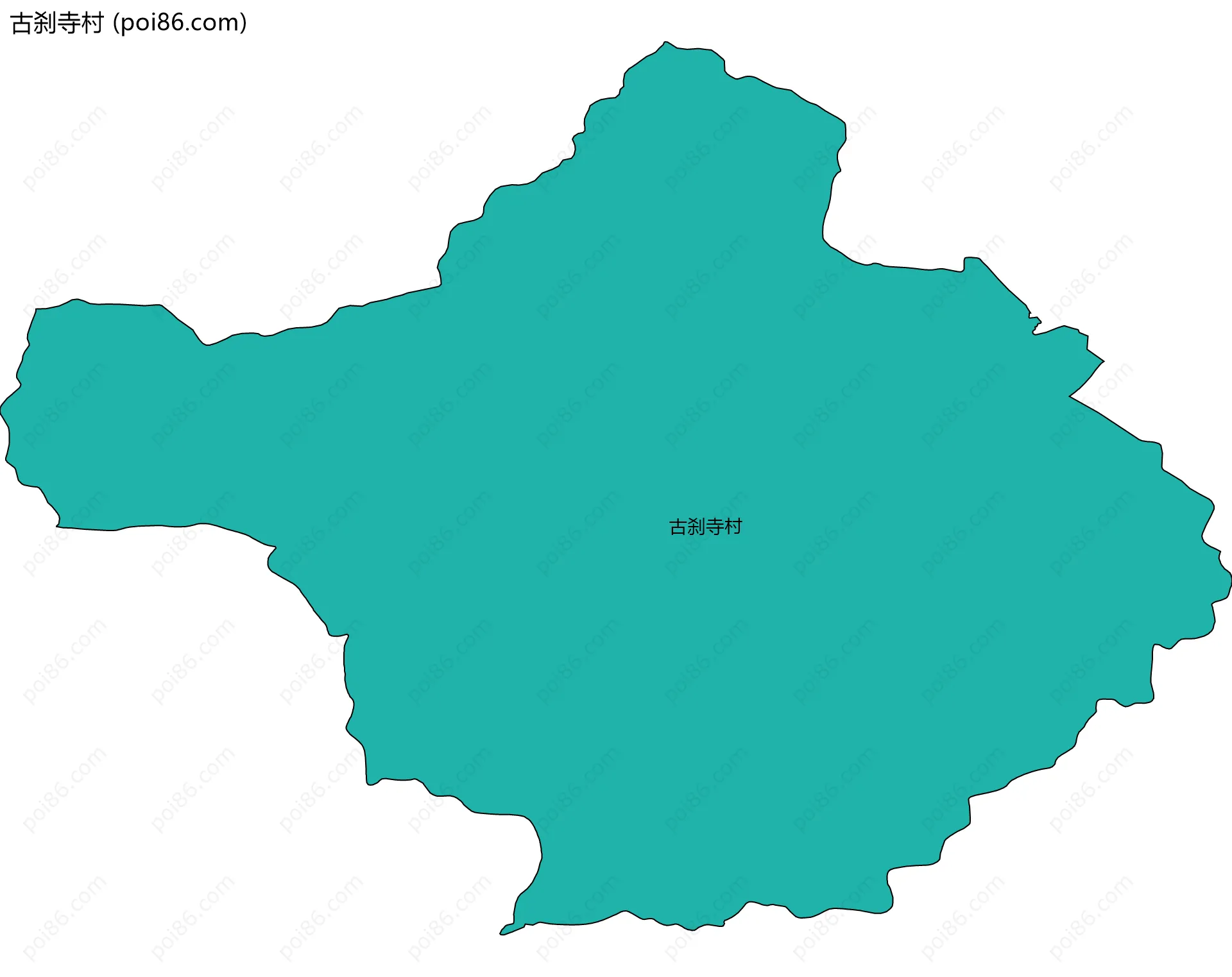 古刹寺村边界地图