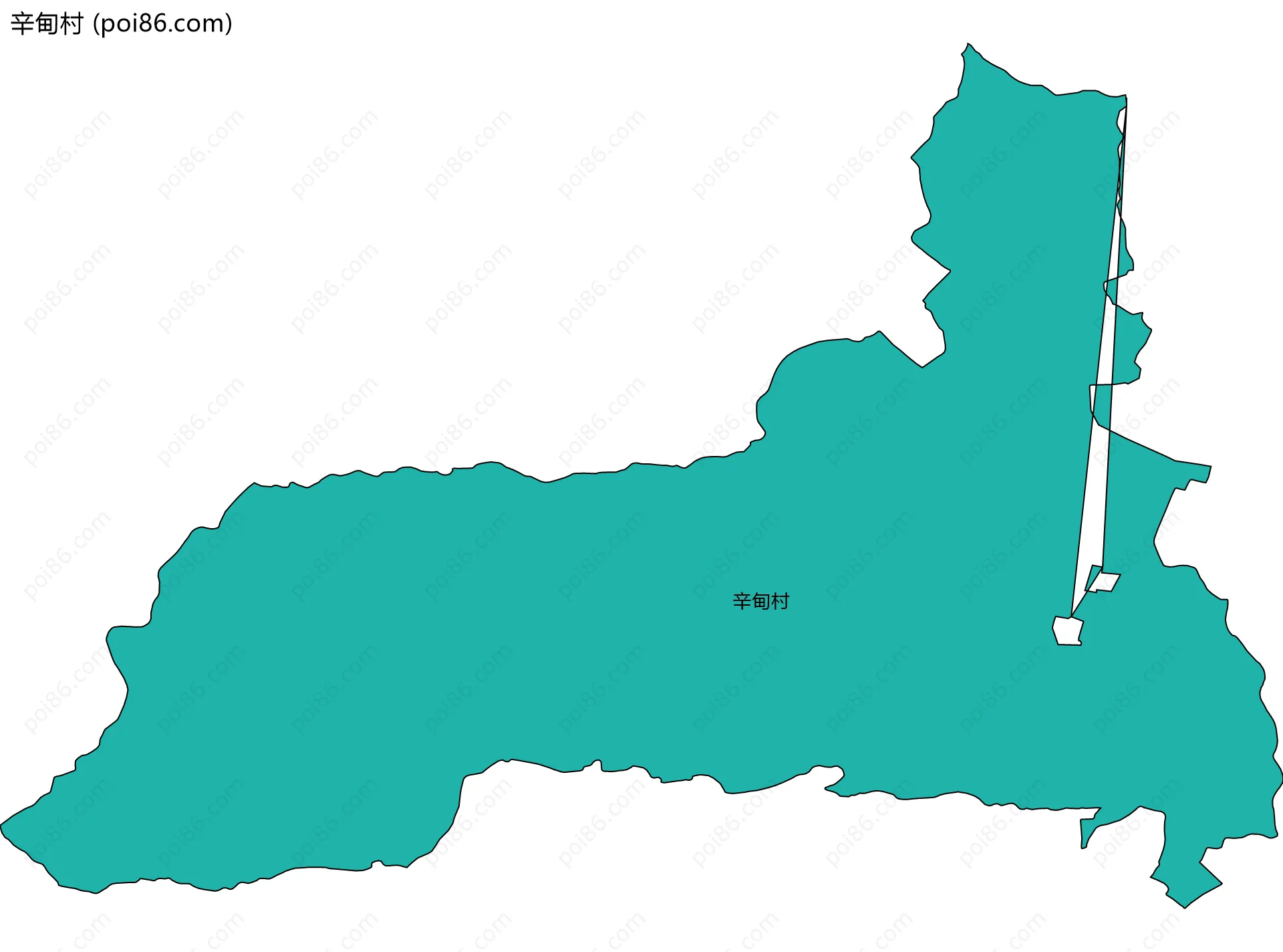 辛甸村边界地图