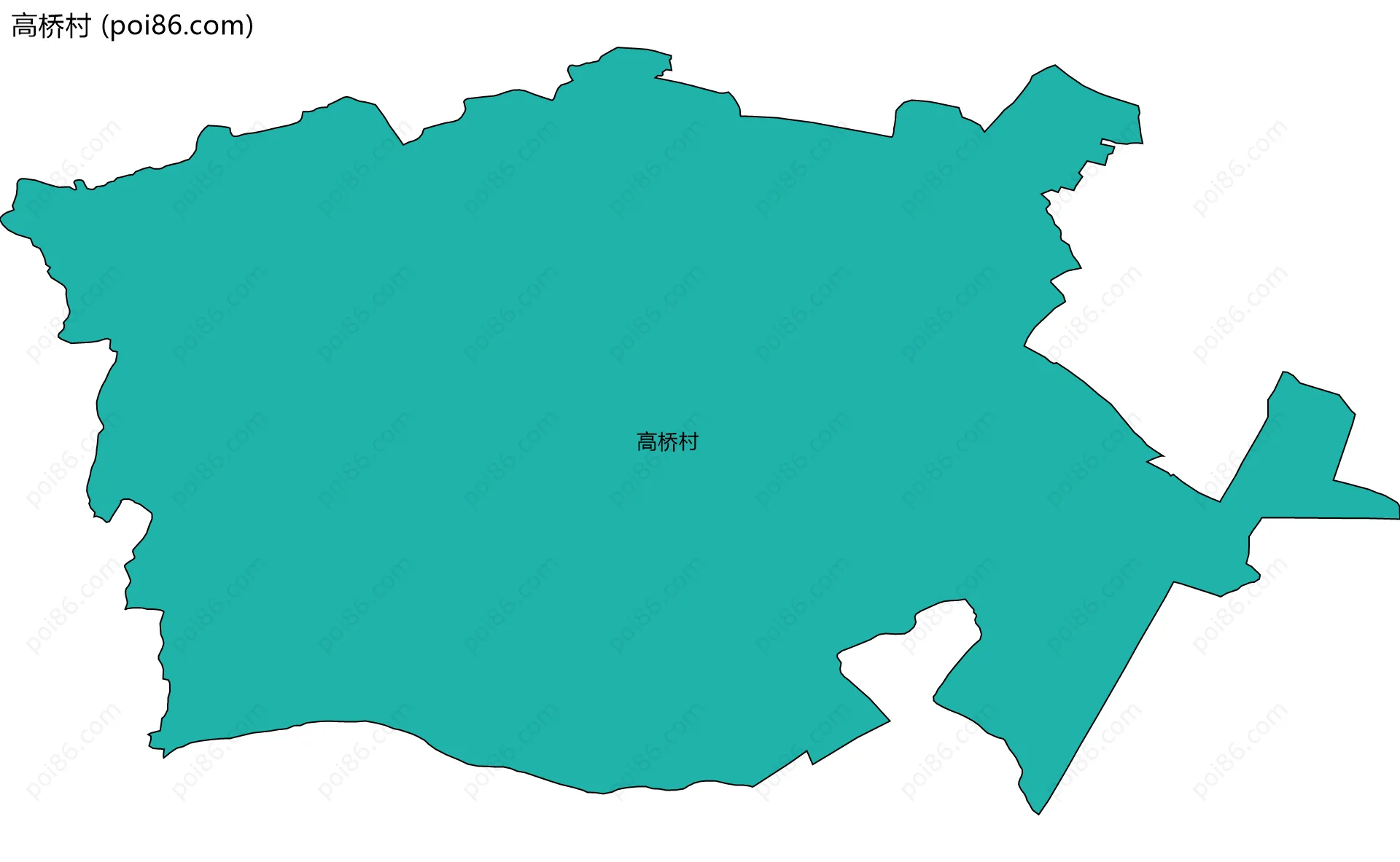 高桥村边界地图