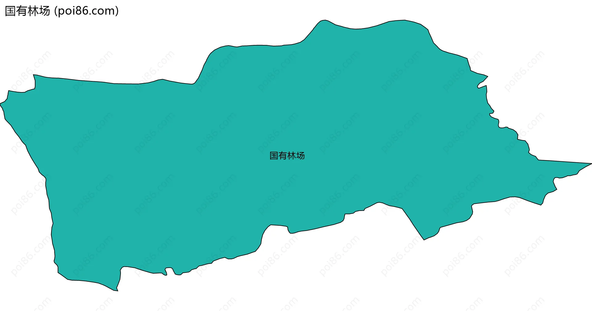 国有林场边界地图