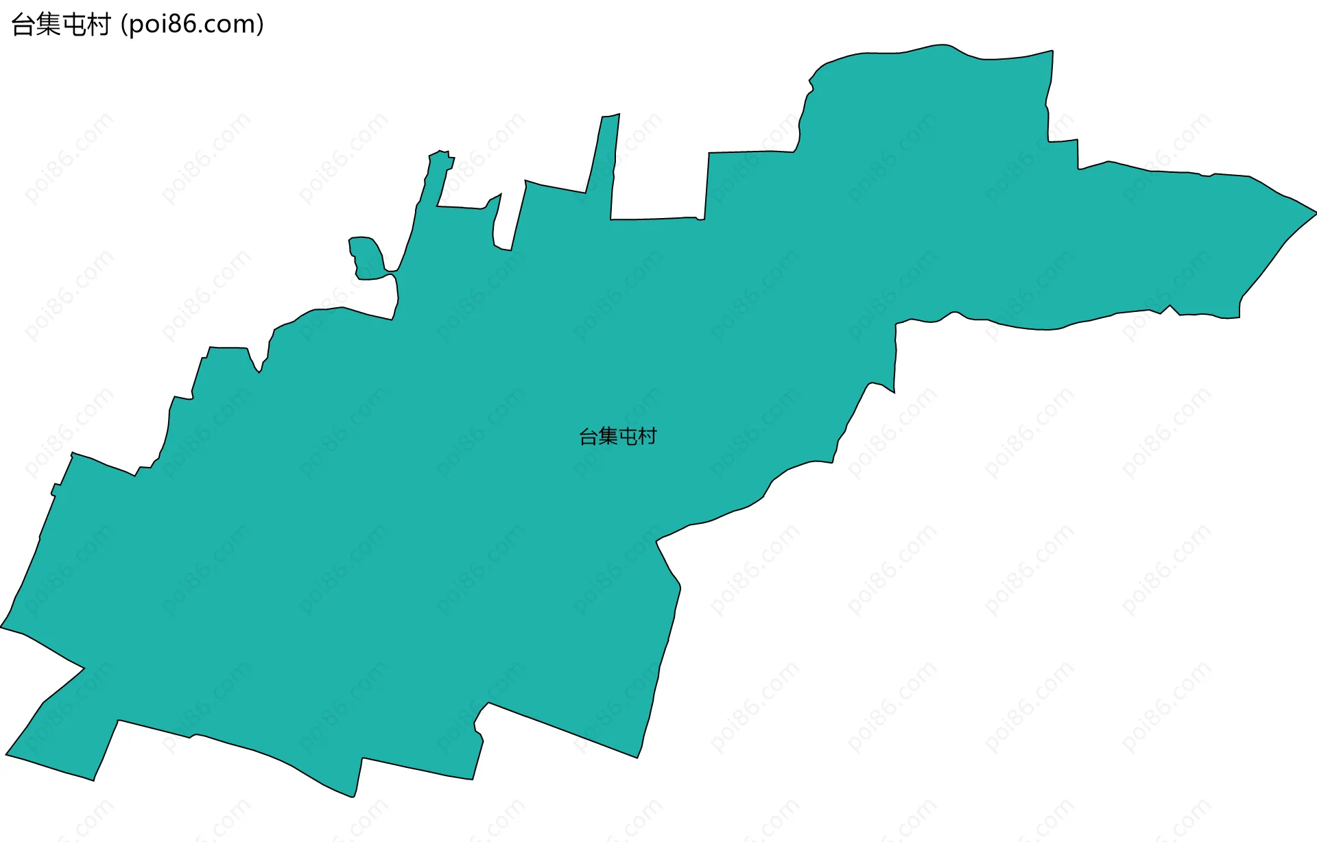 台集屯村边界地图