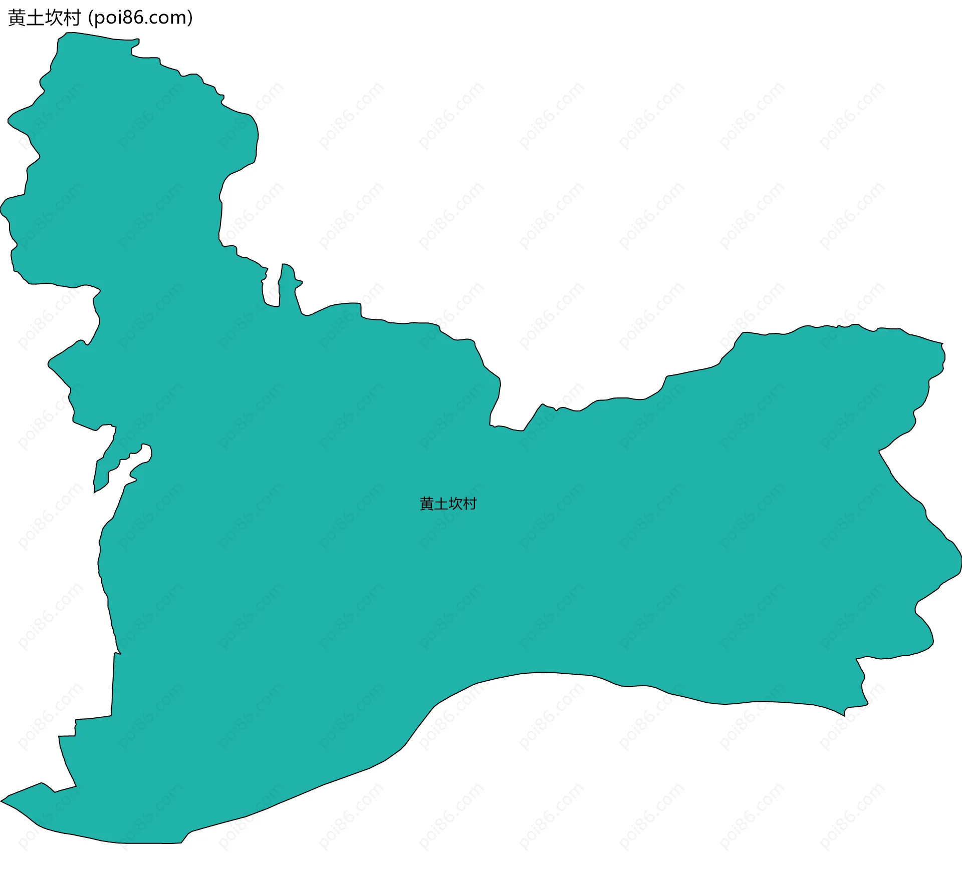黄土坎村边界地图