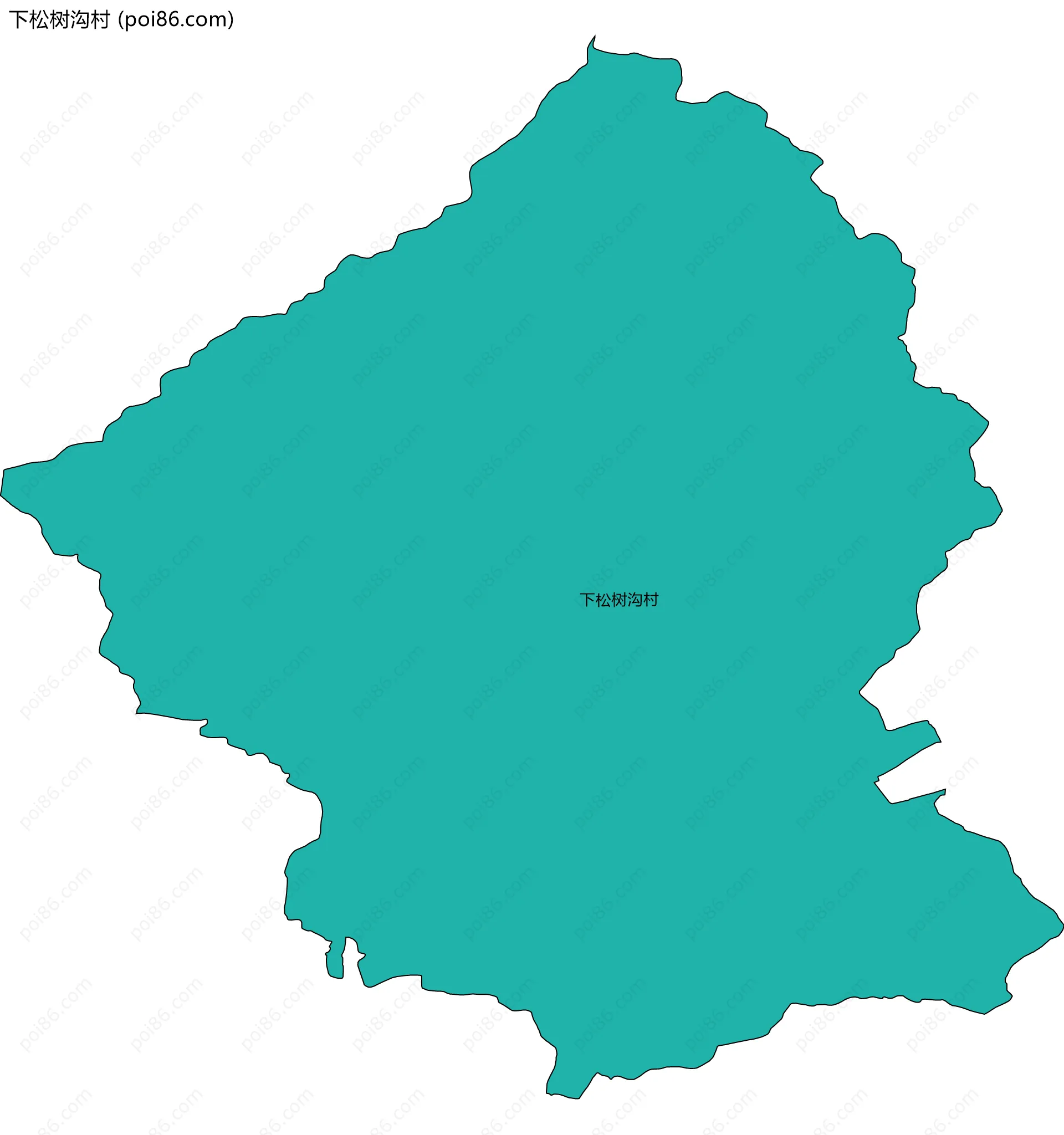 下松树沟村边界地图