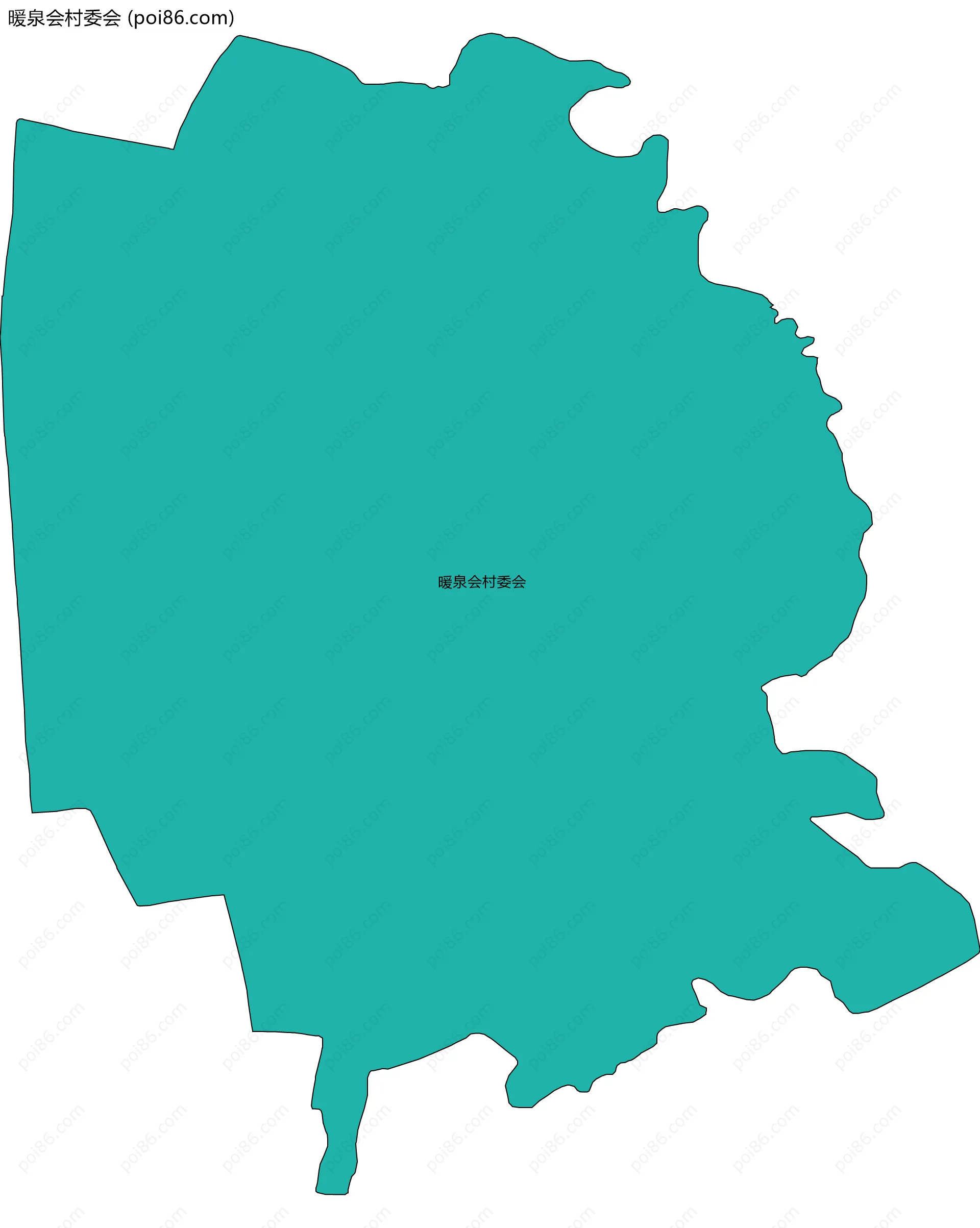 暖泉会村委会边界地图
