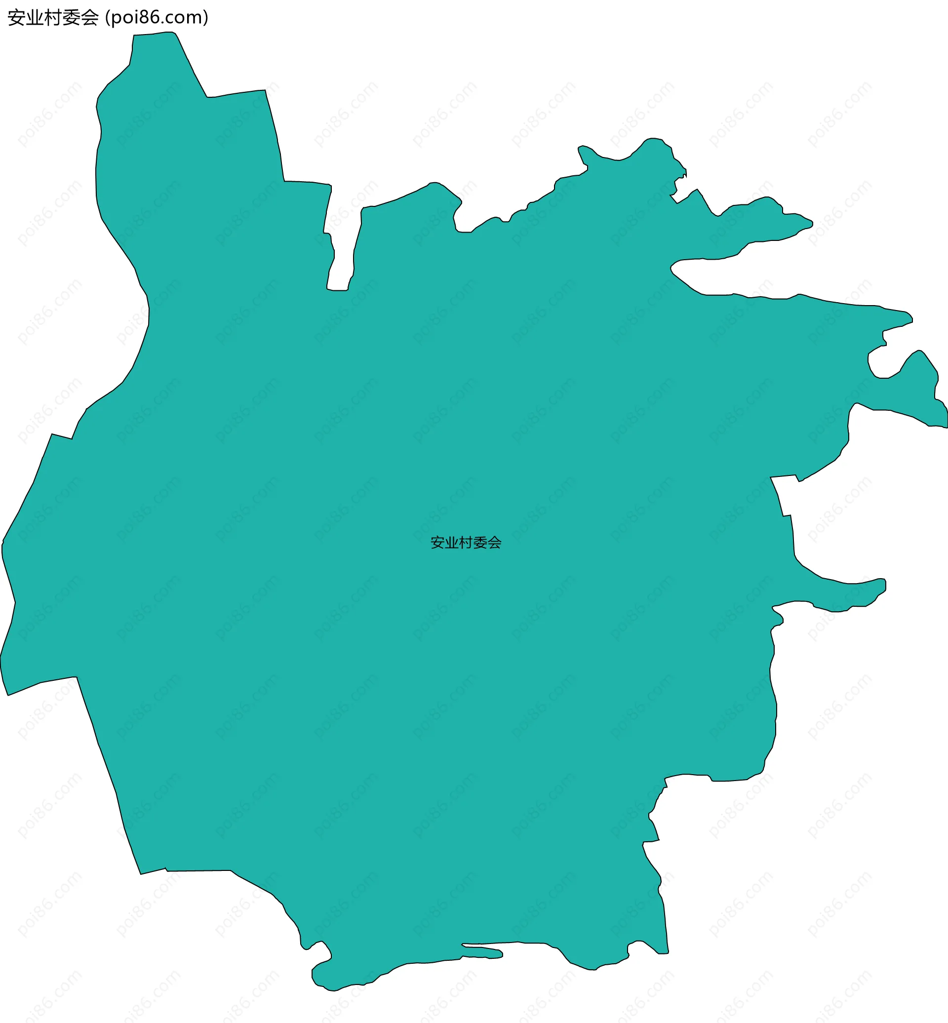 安业村委会边界地图