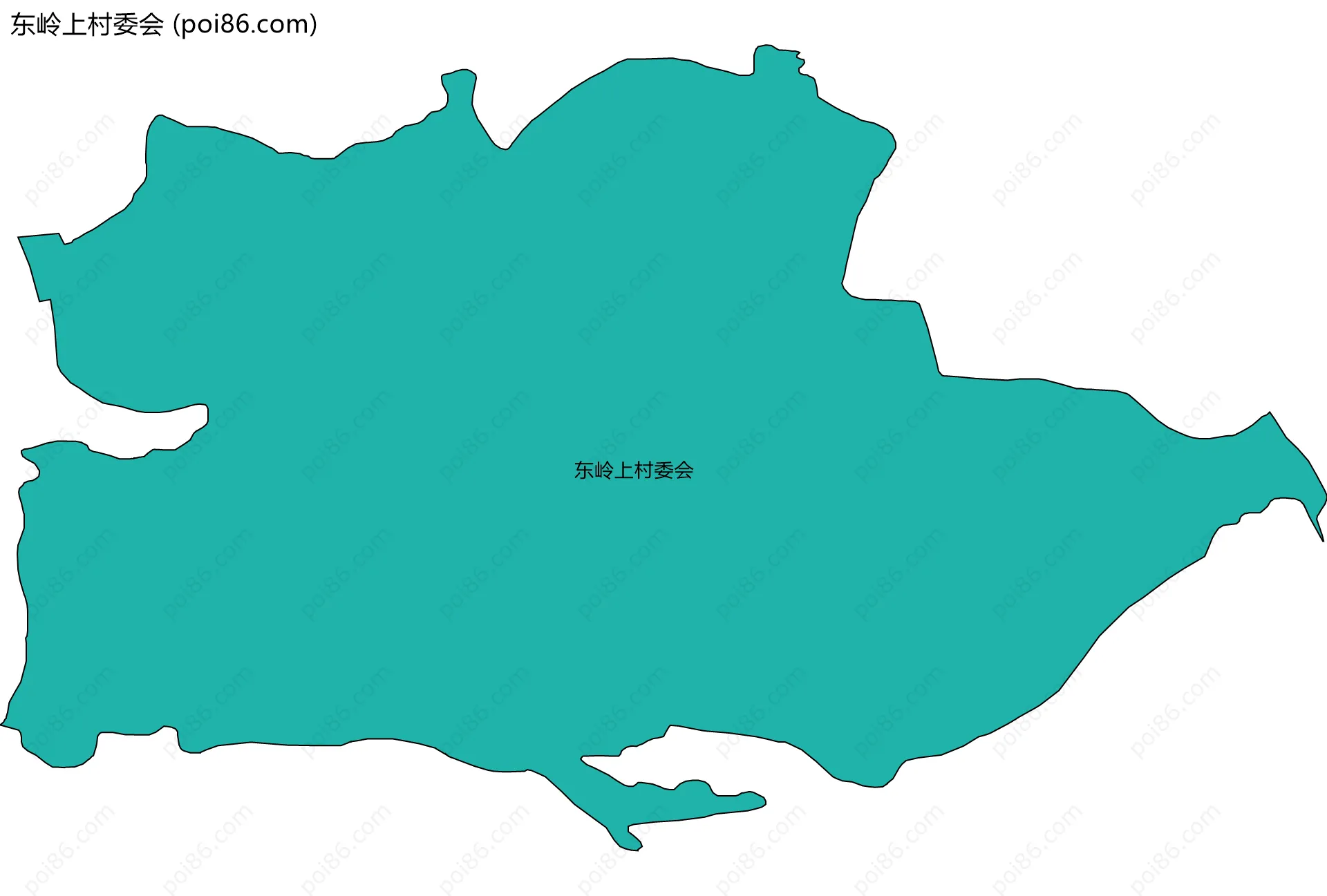 东岭上村委会边界地图